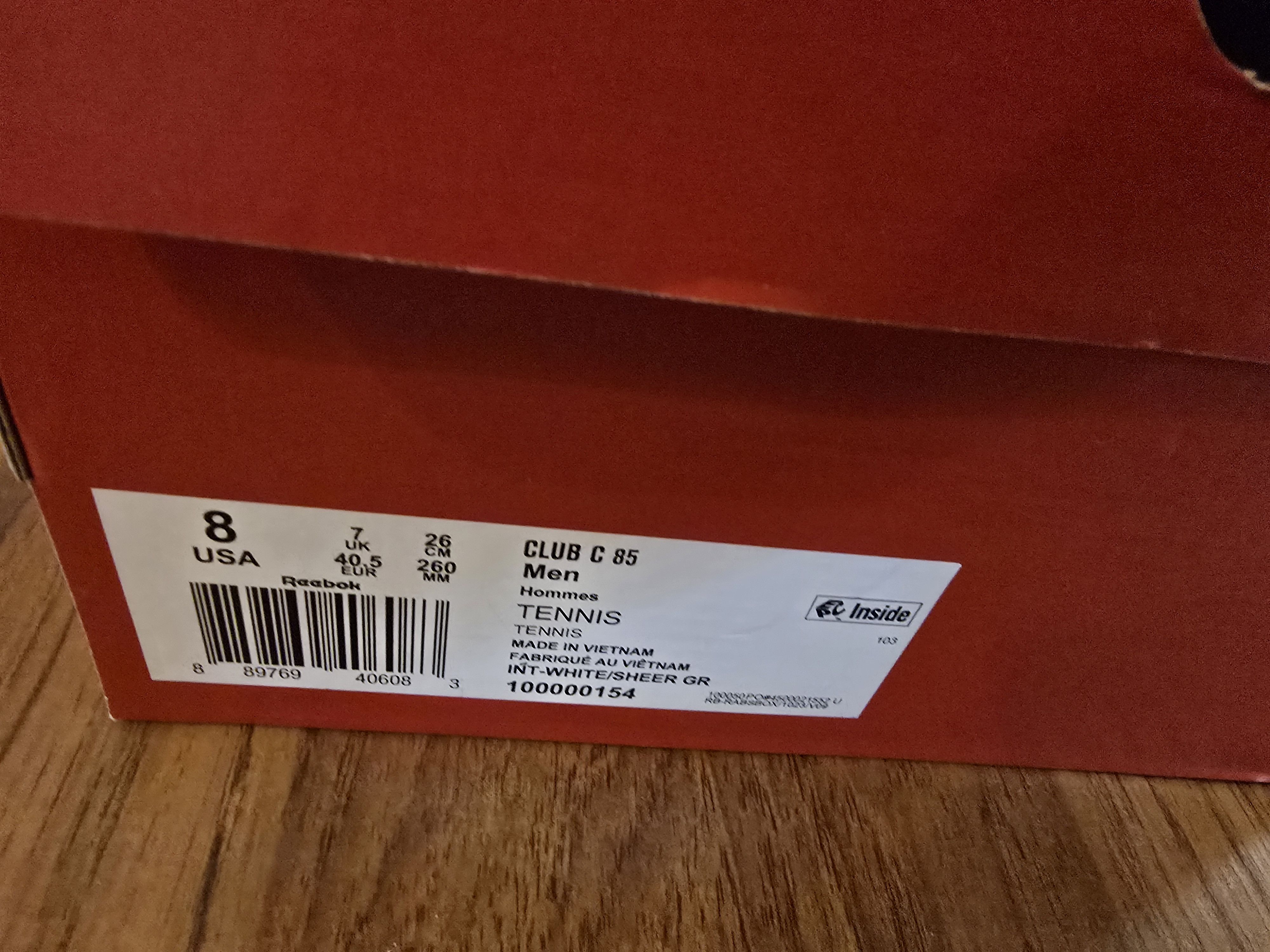 Reebok Reebok Club C 85 white/grey sz 8 Size US 8 / EU 41 - 5 Thumbnail