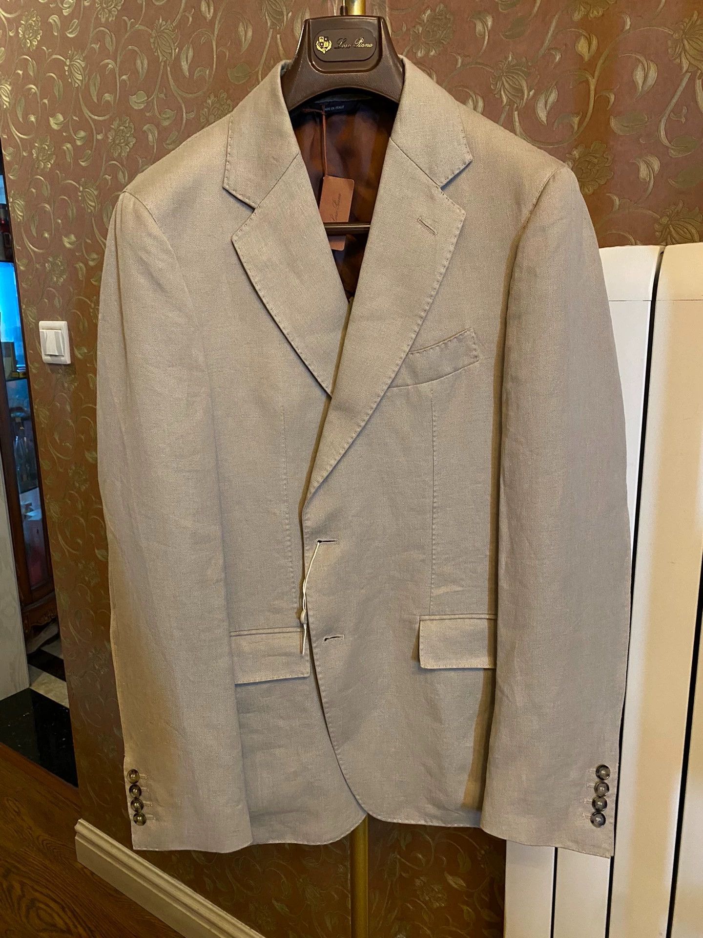 Loro Piana Loro Piana Handmade Italy 100% Heavy Linen Blazer Size 50R - 1 Thumbnail