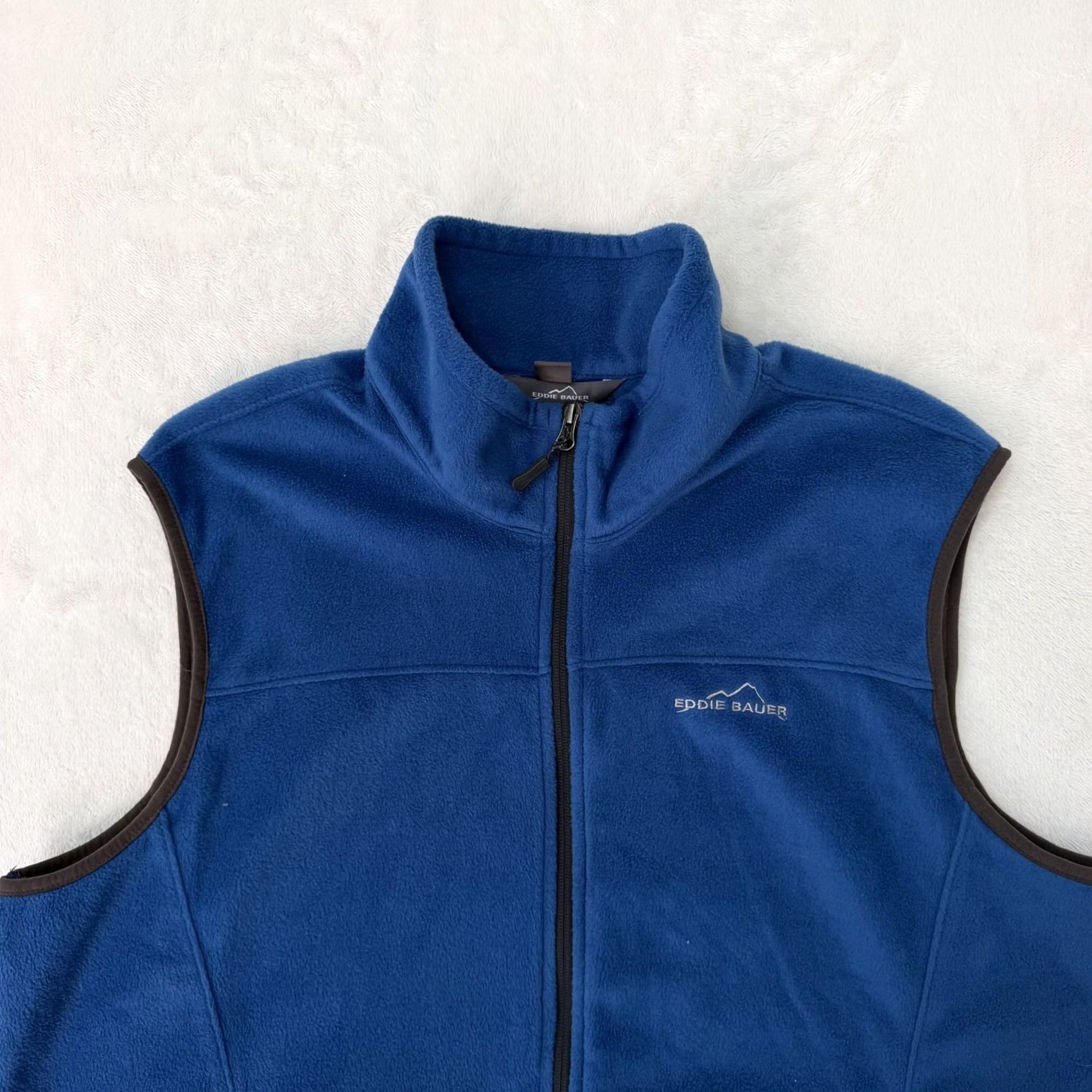 Eddie Bauer Eddie Bauer Vest Mens XL Blue Fleece Full Zip Stand Collar Outdoor Casual Size US XL / EU 56 / 4 - 2 Thumbnail