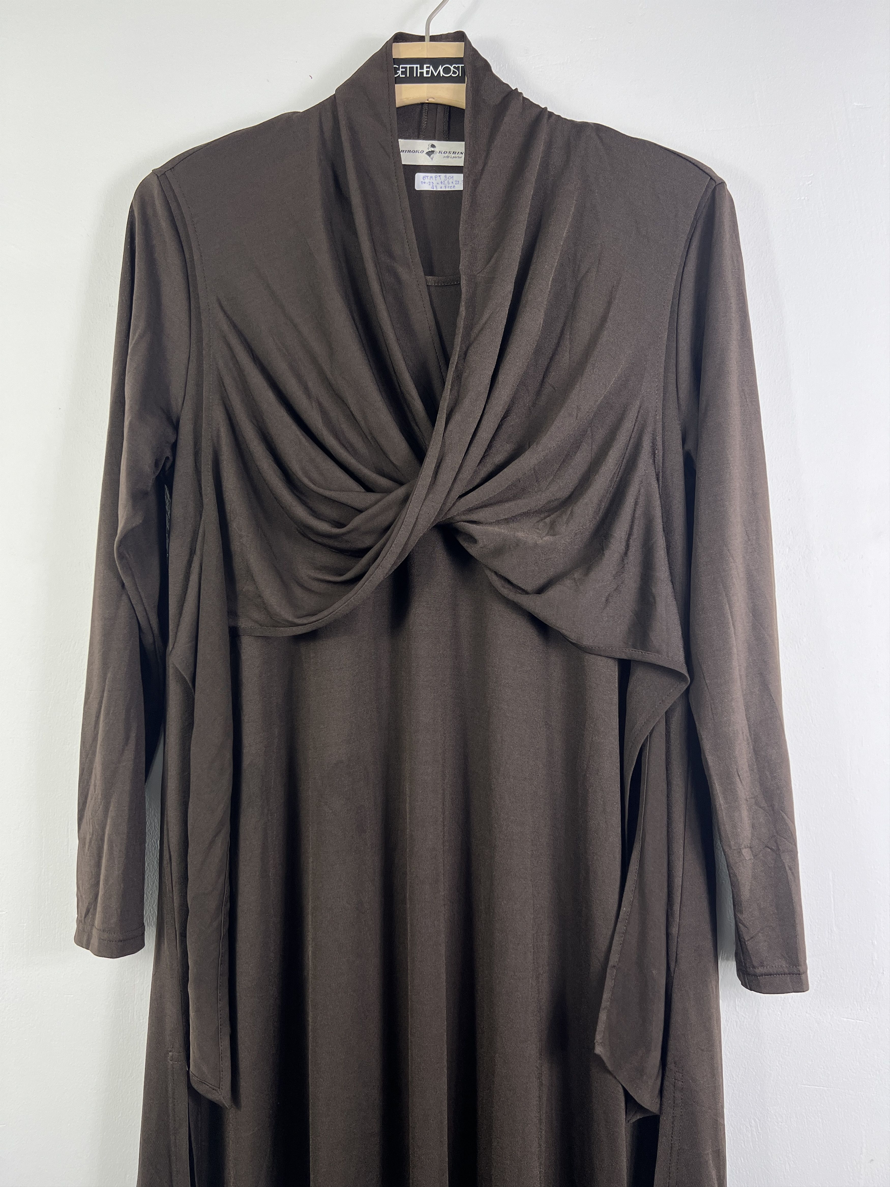 Japanese Brand Vintage HIROKO KOSHINO prét à porter Dress GTMPT801 Size XL / US 12-14 / IT 48-50 - 4 Thumbnail