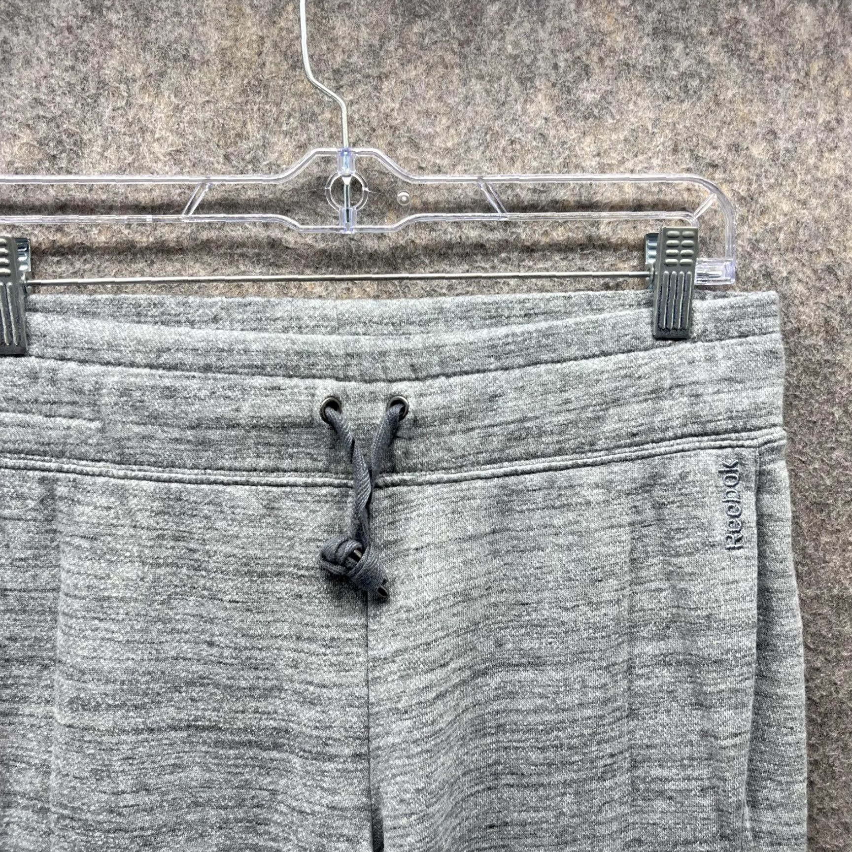 Reebok Reebok Sweatpants Women Small Heather Gray Athletic Straight Elastic Waist Gym Size 28" / US 6 / IT 42 - 4 Thumbnail