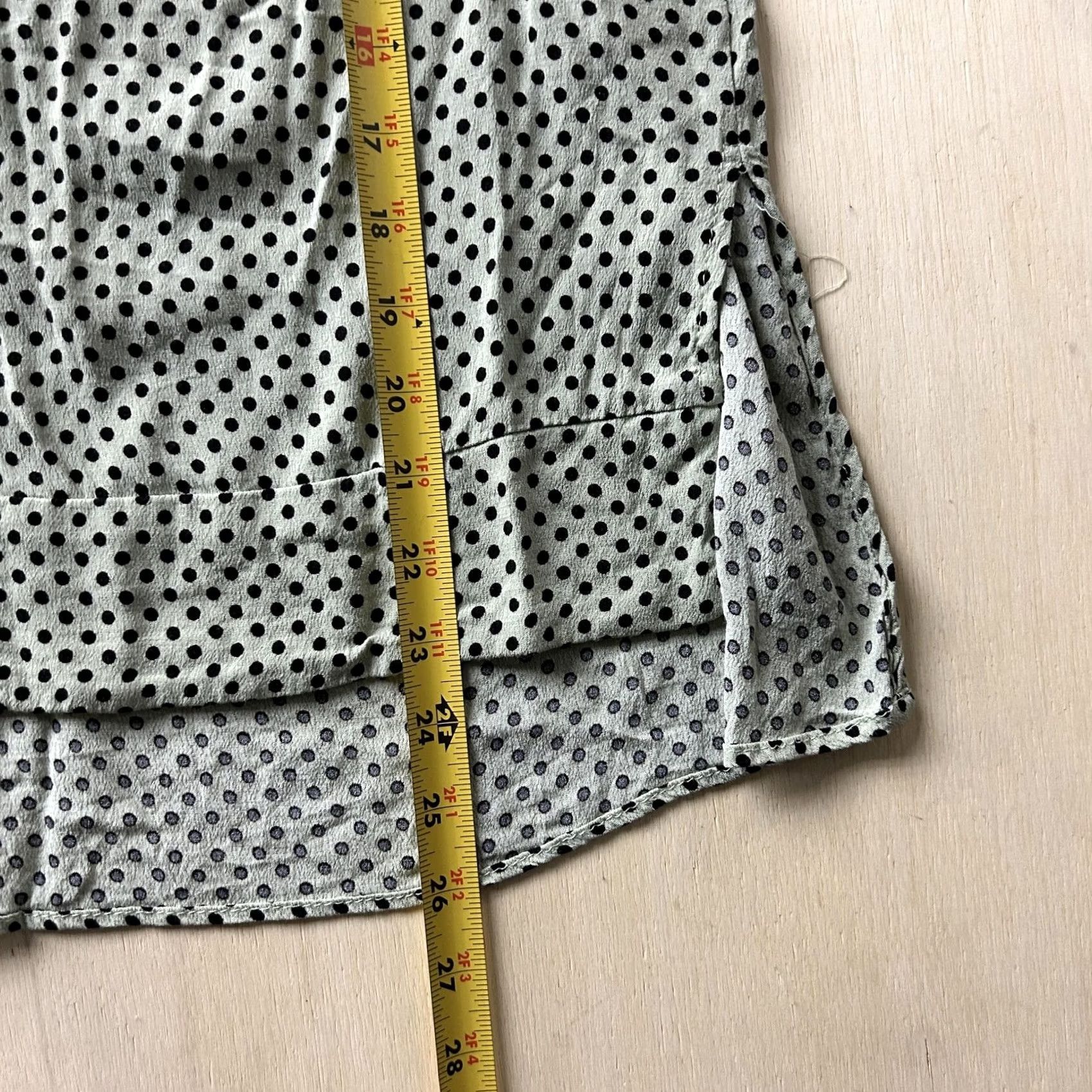 Vintage Philosophy Republic Clothing Shirt Womens Small Green Polka Dot Tunic Top Size S / US 4 / IT 40 - 4 Thumbnail