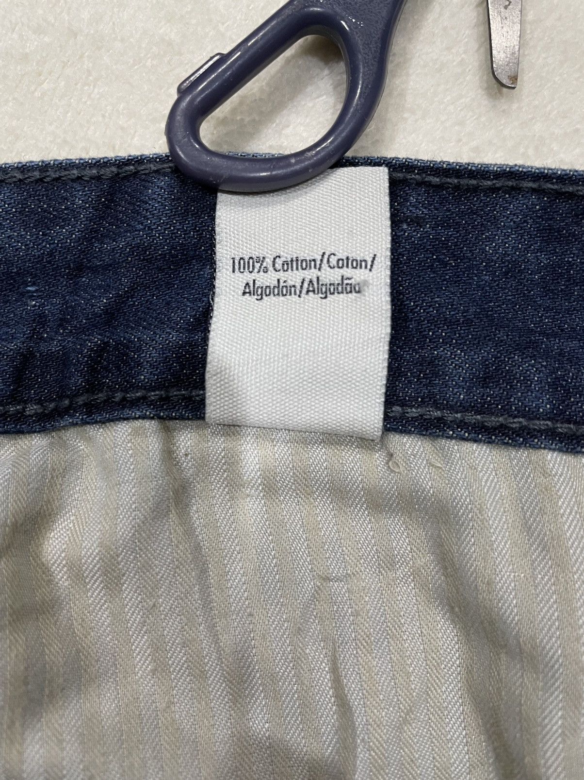 Calvin Klein Vintage Calvin Klein Distressed Slim Straight Cut Dark Jeans Size US 37 - 10 Thumbnail