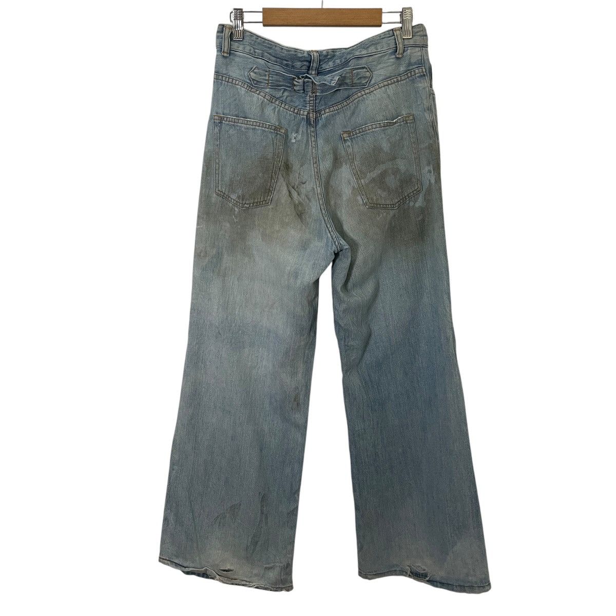 Japanese Brand Vintage Japanese Designer Distressed Buckle Denim Size US 30 / EU 46 - 7 Thumbnail