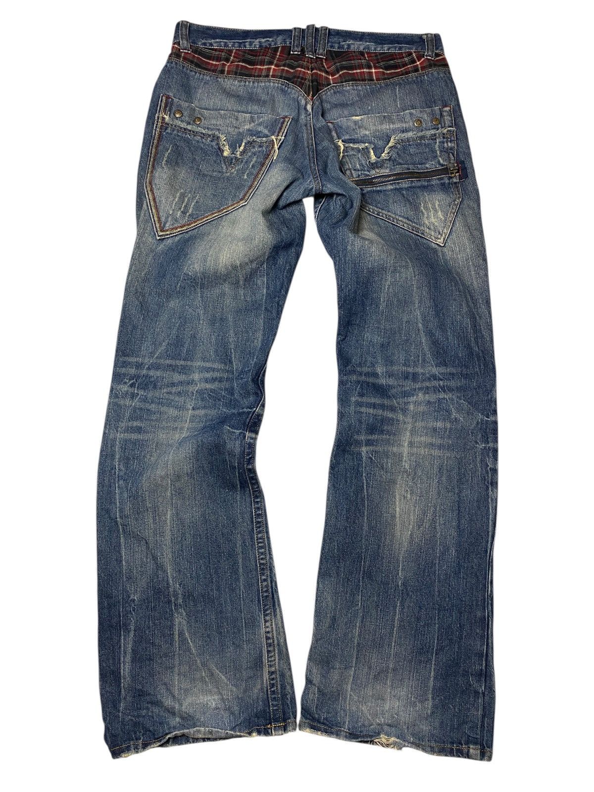 If Six Was Nine 2000's Graceful to Heaven Seawash Flared Jeans Size US 31 - 2 Thumbnail