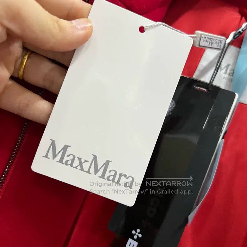 Max Mara Max Mara Red Collar Wool Coat Size L / US 10 / IT 46 - 5 Thumbnail