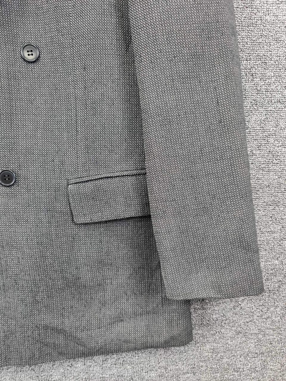 Yves Saint Laurent Yves Saint Laurent Pour Homme Double Breasted Wool Blazer Size US L / EU 52-54 / 3 - 3 Thumbnail