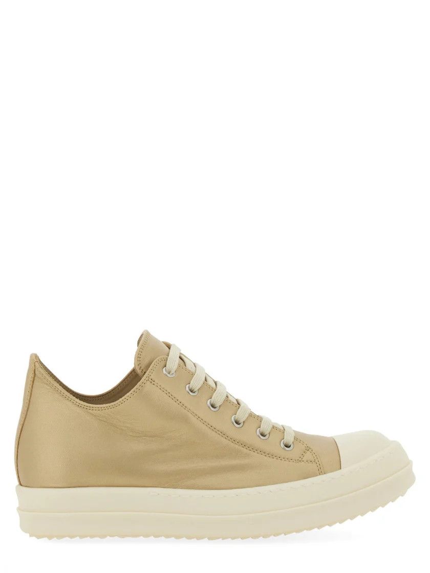 Rick Owens o1mle0226 Hollywood Leather Low Sneakers in Neutrals Size US 8 / EU 41 - 1 Thumbnail