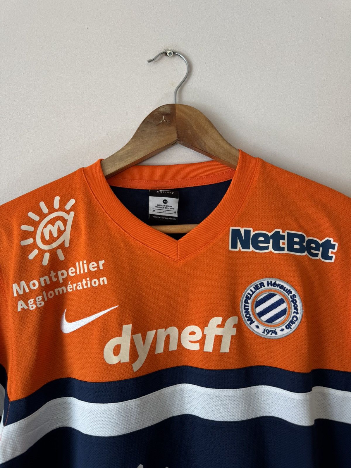 Nike Stambouli #22 Montpellier 2013-2014 Home Soccer Jersey Shirt Size US M / EU 48-50 / 2 - 11 Thumbnail