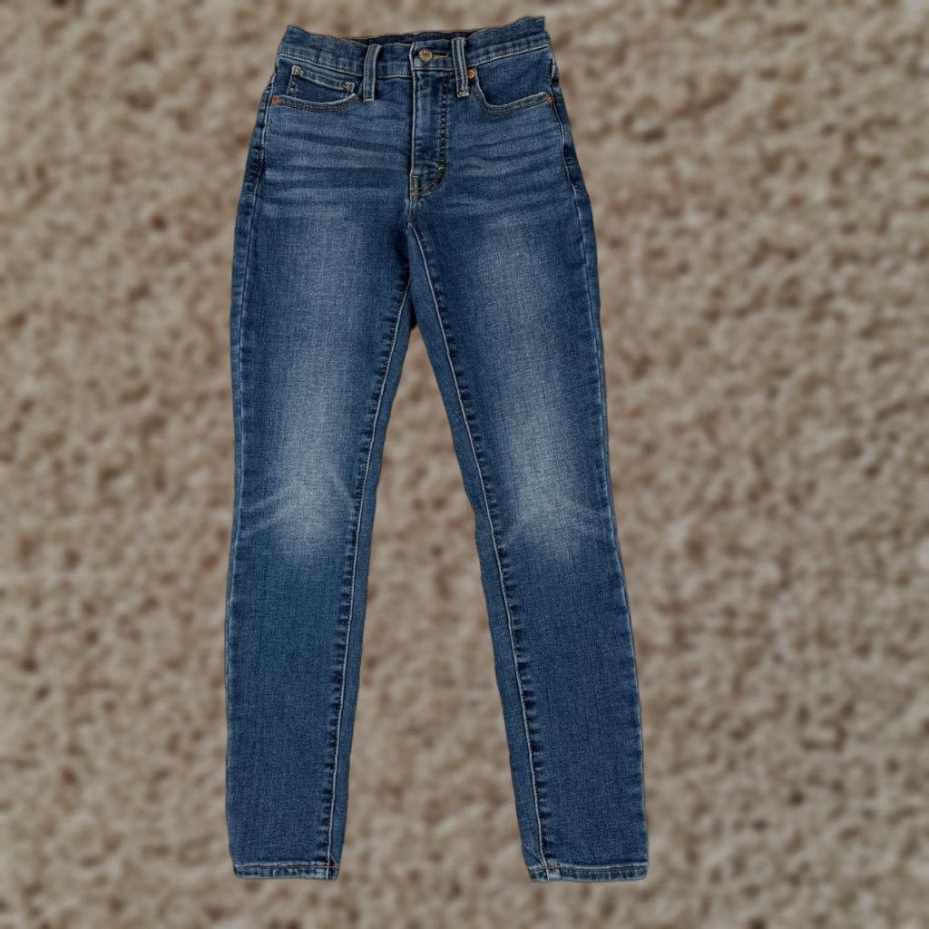 Lucky Brand Lucky Brand Jeans Women 24 Blue Denim Skinny Tapered Mid Rise Cotton Blend 24x27 Jeans Size 42" / US 20 - 1 Thumbnail