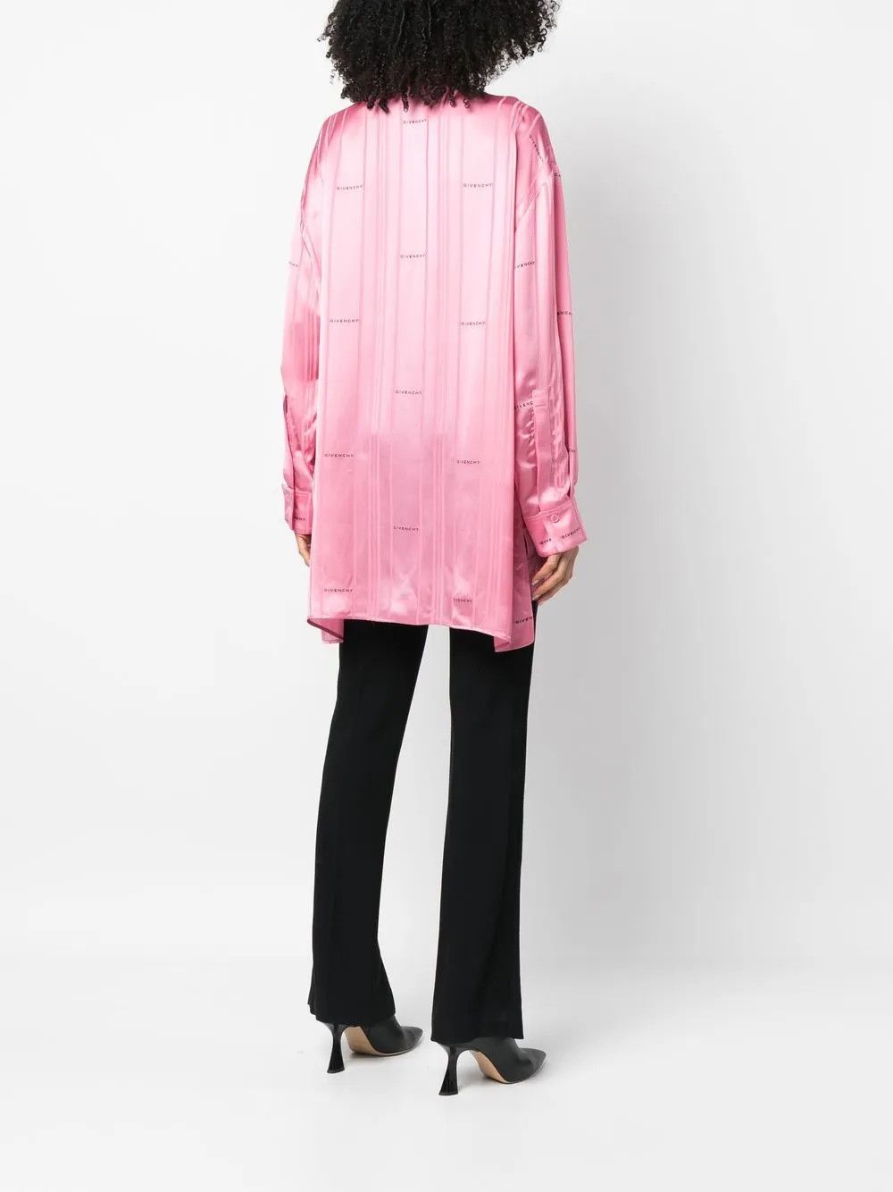 Givenchy o1y0925 Patterned Shirt in Pink Size S / US 4 / IT 40 - 4 Thumbnail