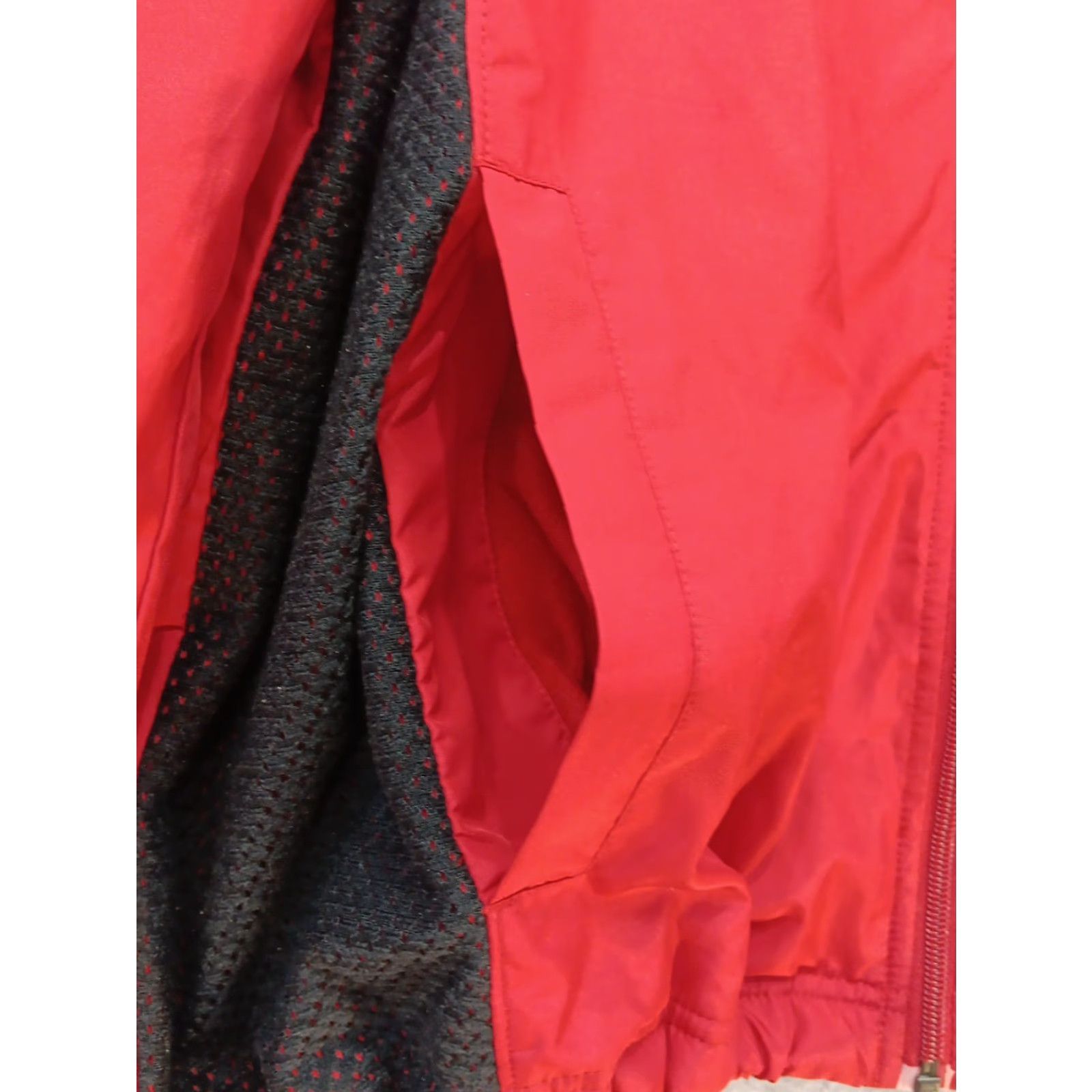 Nike VTG Nike Windbreaker Men’s Jacket 2XL Full Zip Red Black Lined Waist Drawstring Pocket Logo Casual Travel Workwear Hardwear? Size US XXL / EU 58 / 5 - 5 Thumbnail