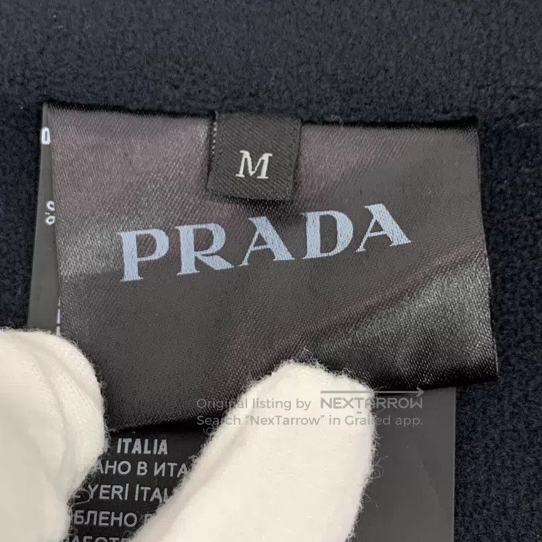 Prada Prada Black stand-up collar zipper long-sleeved slim jacke Size US M / EU 48-50 / 2 - 6 Thumbnail