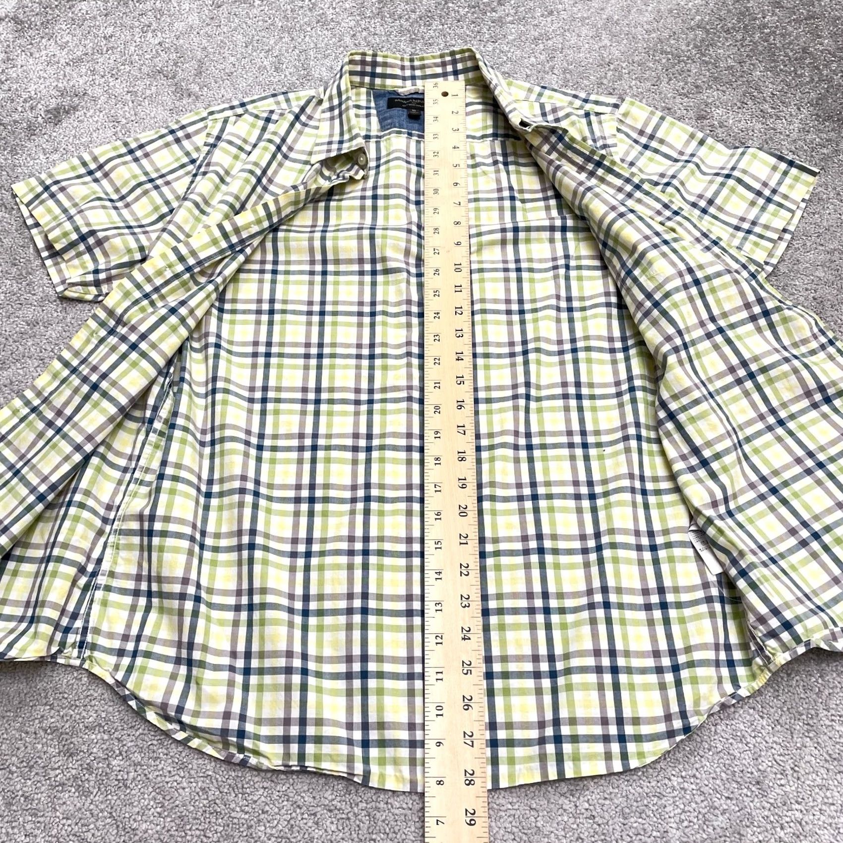 Banana Republic Banana Republic Slim Fit Button Down Shirt Medium Multi Plaid Cotton Size US M / EU 48-50 / 2 - 7 Thumbnail