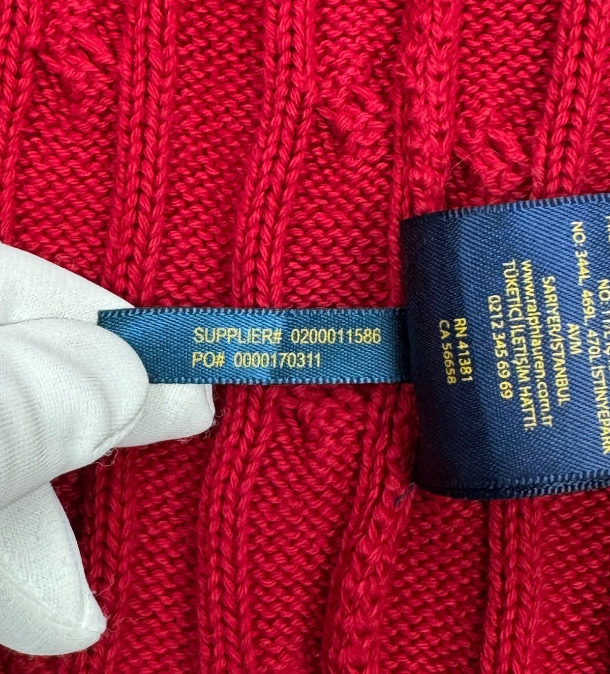 Polo Ralph Lauren Polo Ralph Lauren Red Cable Knit Sweater Cotton size XL Size M / US 6-8 / IT 42-44 - 12 Thumbnail