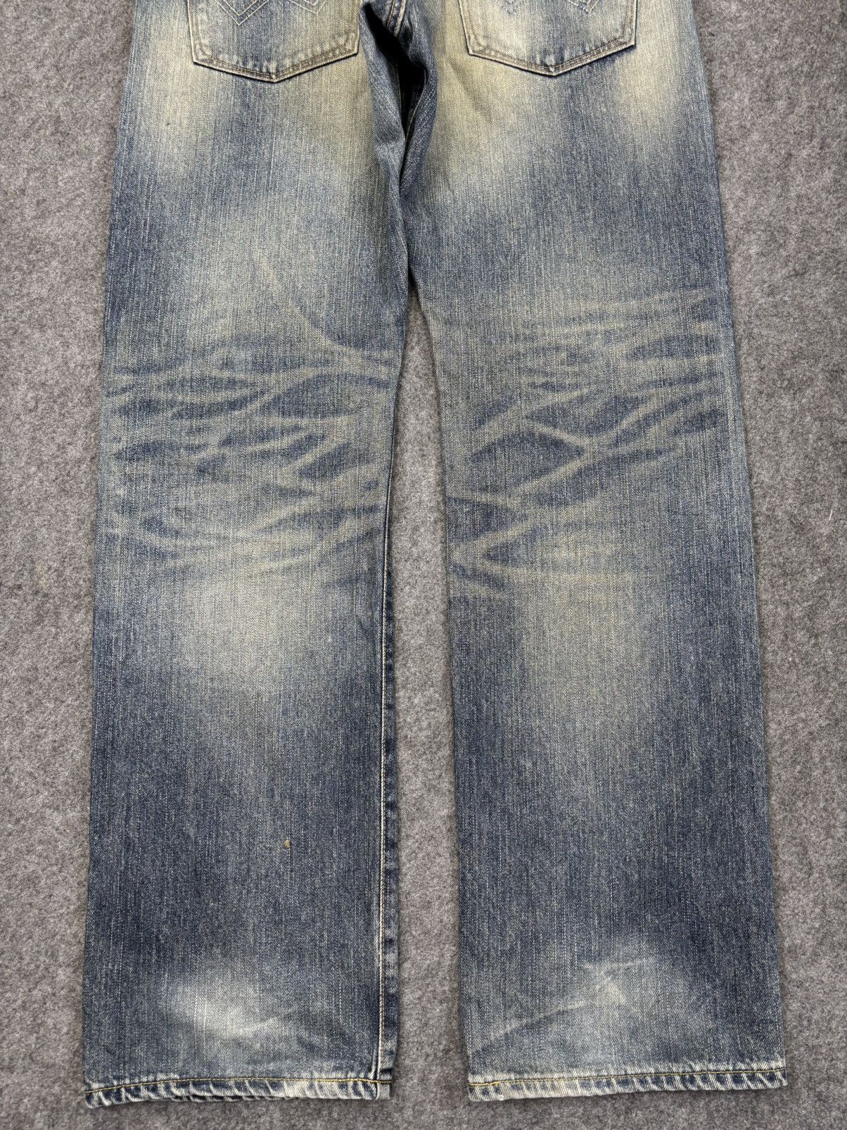 Edwin 💥Wide💥Sick Edwin 451 Mud Wash Raw Fades Denim F954 Size US 35 - 11 Thumbnail