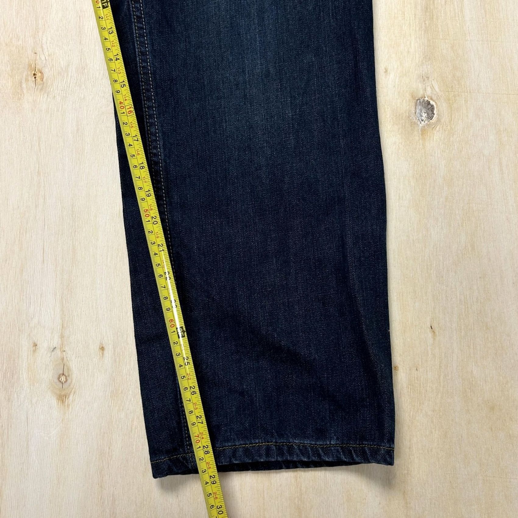 Lee Lee Relaxed Fit Jeans Mens 38x30 Dark Blue Denim Straight Leg Casual Size US 38 / EU 54 - 5 Thumbnail