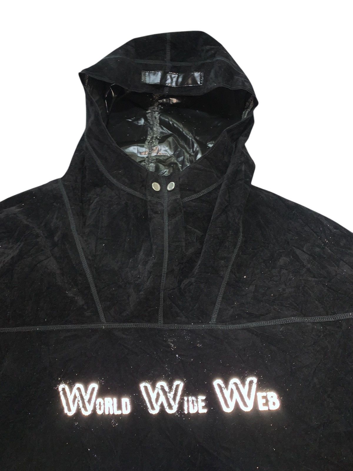 Stone Island 🔥VINTAGE WORLD WIDE WEB A/W96 REVERSIBLE PULLOVER HOODIE Size US L / EU 52-54 / 3 - 6 Thumbnail