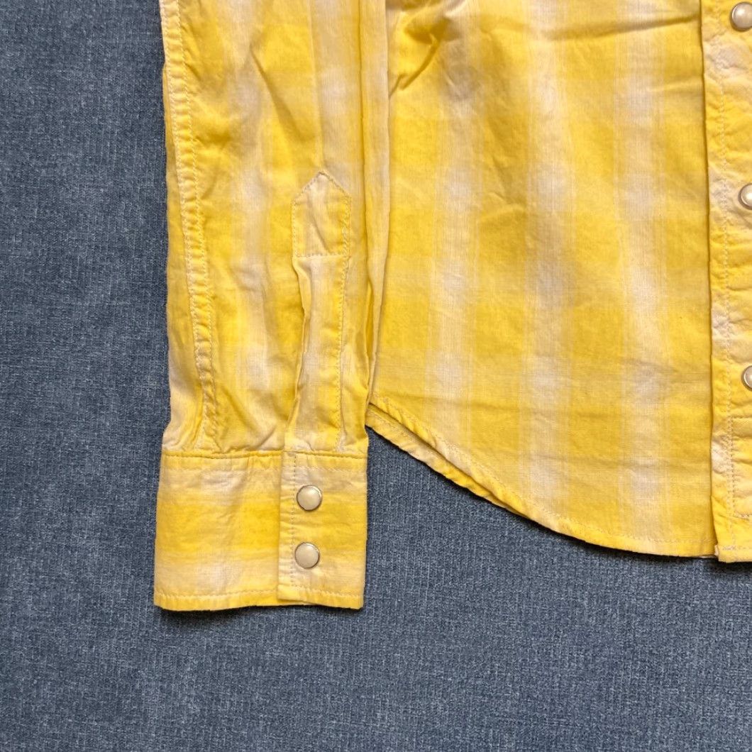 Vintage VINTAGE Civilianaire Sports Shirt Mens XS Yellow Plaid Snap Button Up Round Hem Size US XS / EU 42 / 0 - 2 Thumbnail