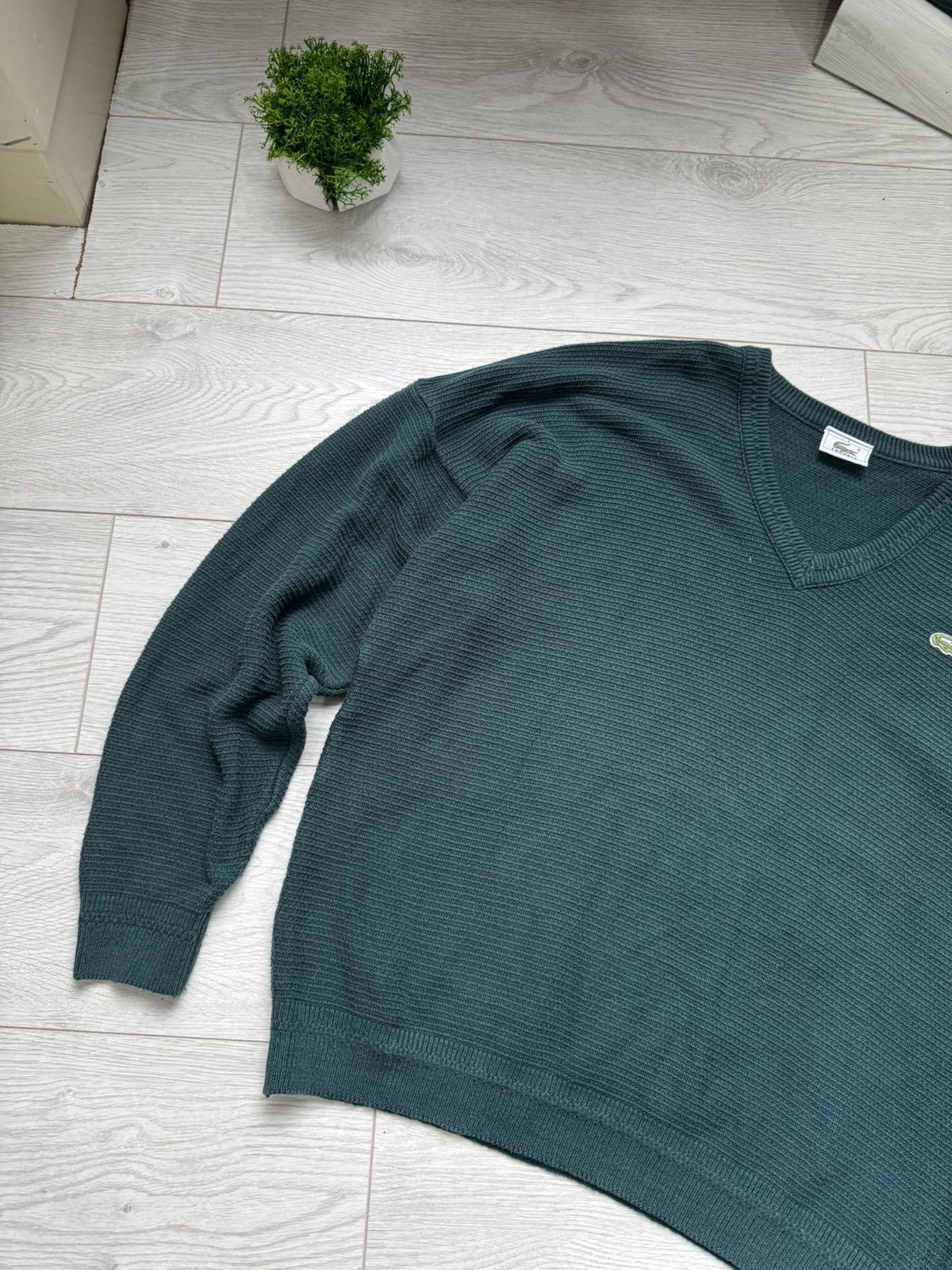 Lacoste × Vintage Vintage Lacoste Chemise V-Neck Sweater Size US L / EU 52-54 / 3 - 3 Thumbnail