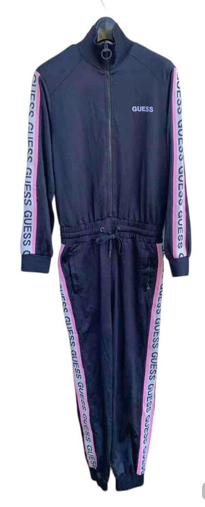 Guess × Vintage Vintage GUESS Side Tape Zipper Jumpsuit Size 24" / US 00 / IT 34 - 2 Thumbnail