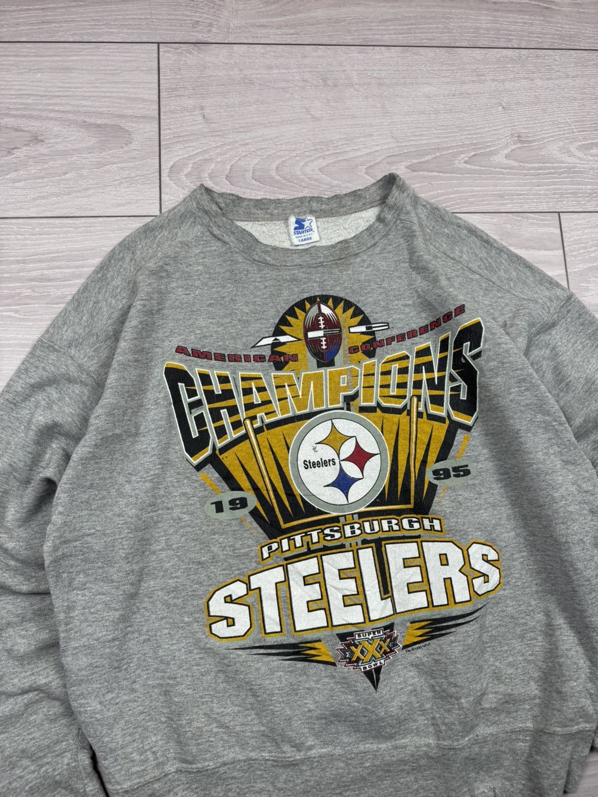 Starter Vintage 1995 Starter Pittsburgh Steelers SuperBowl Champions Size US L / EU 52-54 / 3 - 2 Thumbnail