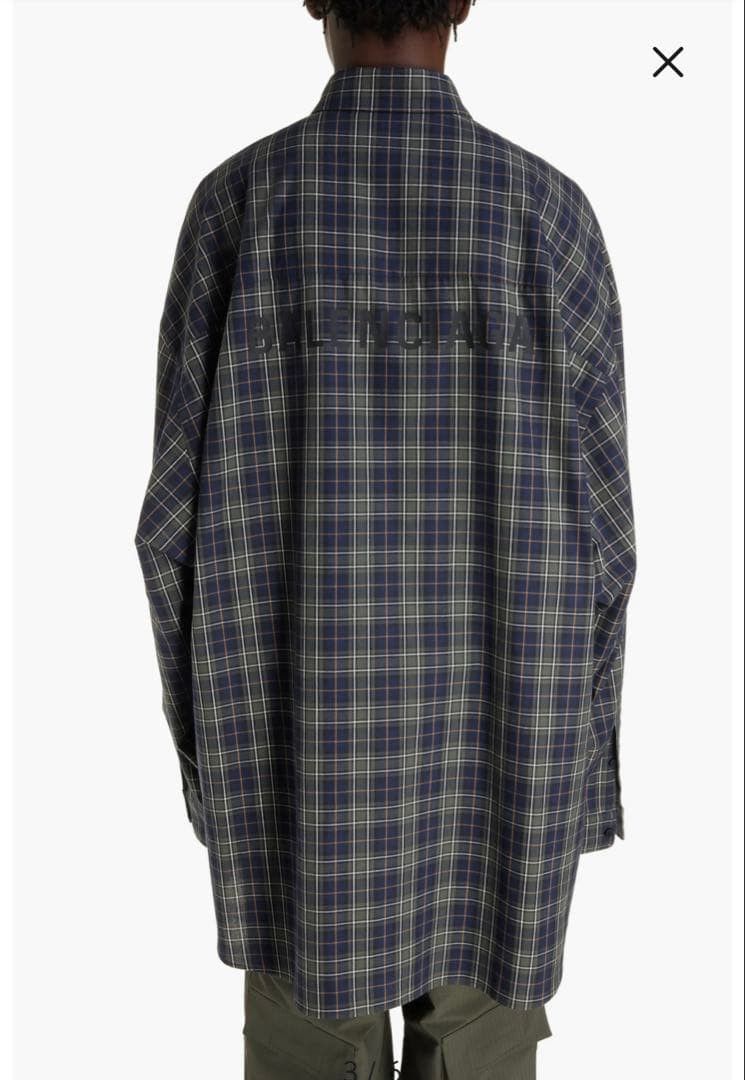 Balenciaga Balenciaga Oversize Check Cotton Flannel Button-Down Shirt Size US M / EU 48-50 / 2 - 2 Thumbnail