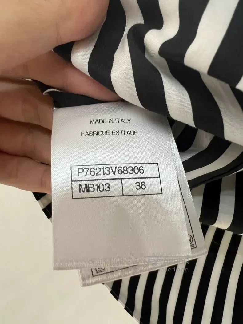 Chanel Chanel Striped logo glitter skirt Size 24" / US 00 / IT 34 - 5 Thumbnail