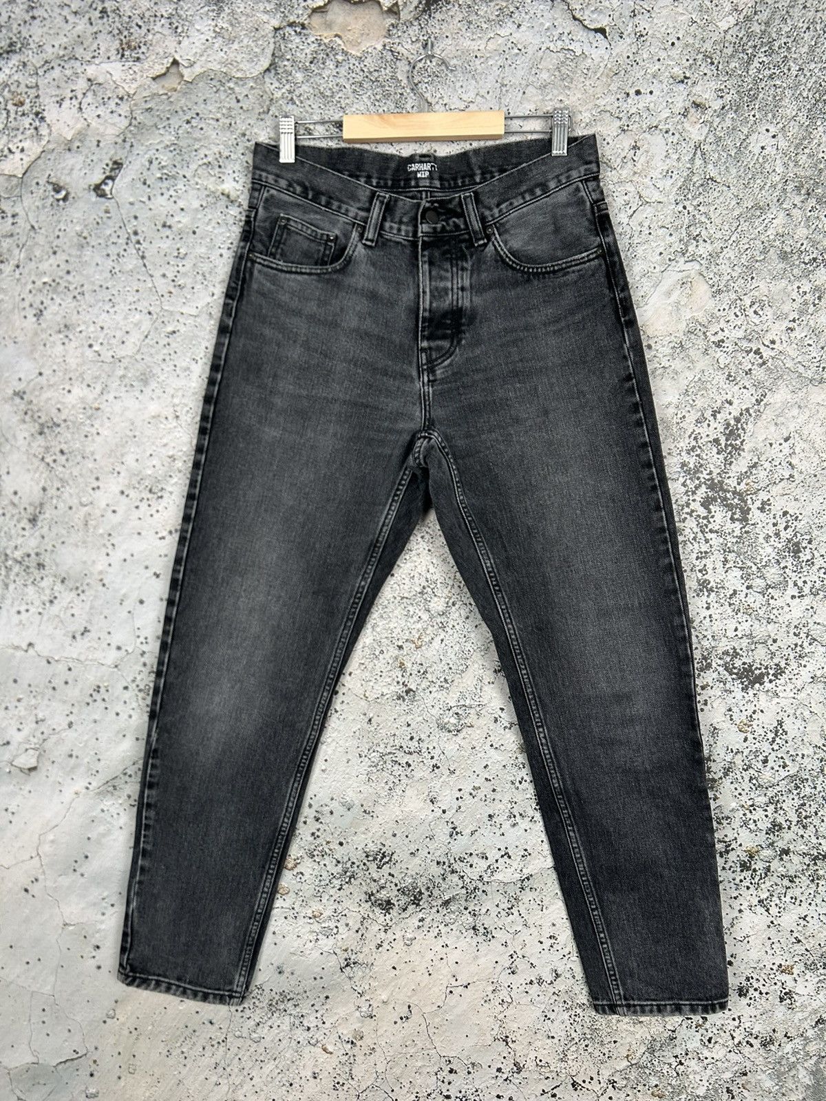Carhartt Carhartt WIP Newel Pant Washed Black Denim Jeans Skate Size US 28 / EU 44 - 2 Thumbnail