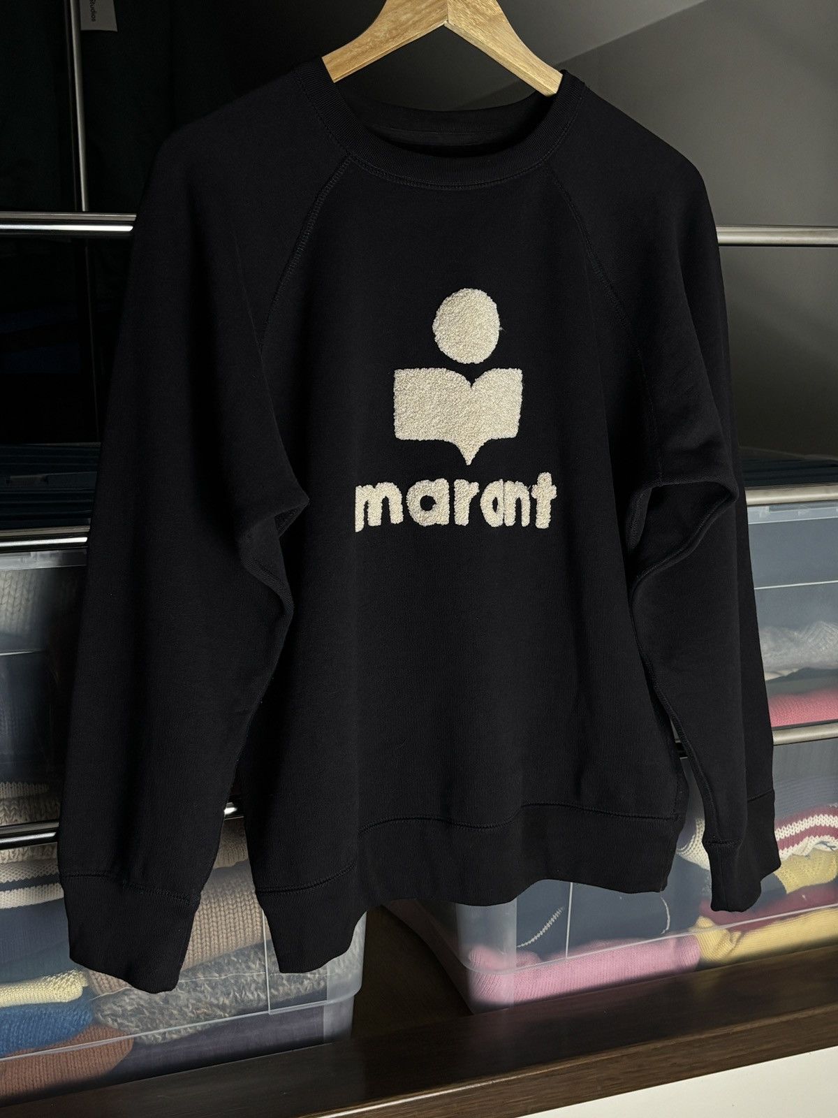 Isabel Marant Etoile Isabel Marant Etoile Fleece Textured Logo Boxy Sweatshirt Size S / US 4 / IT 40 - 2 Thumbnail
