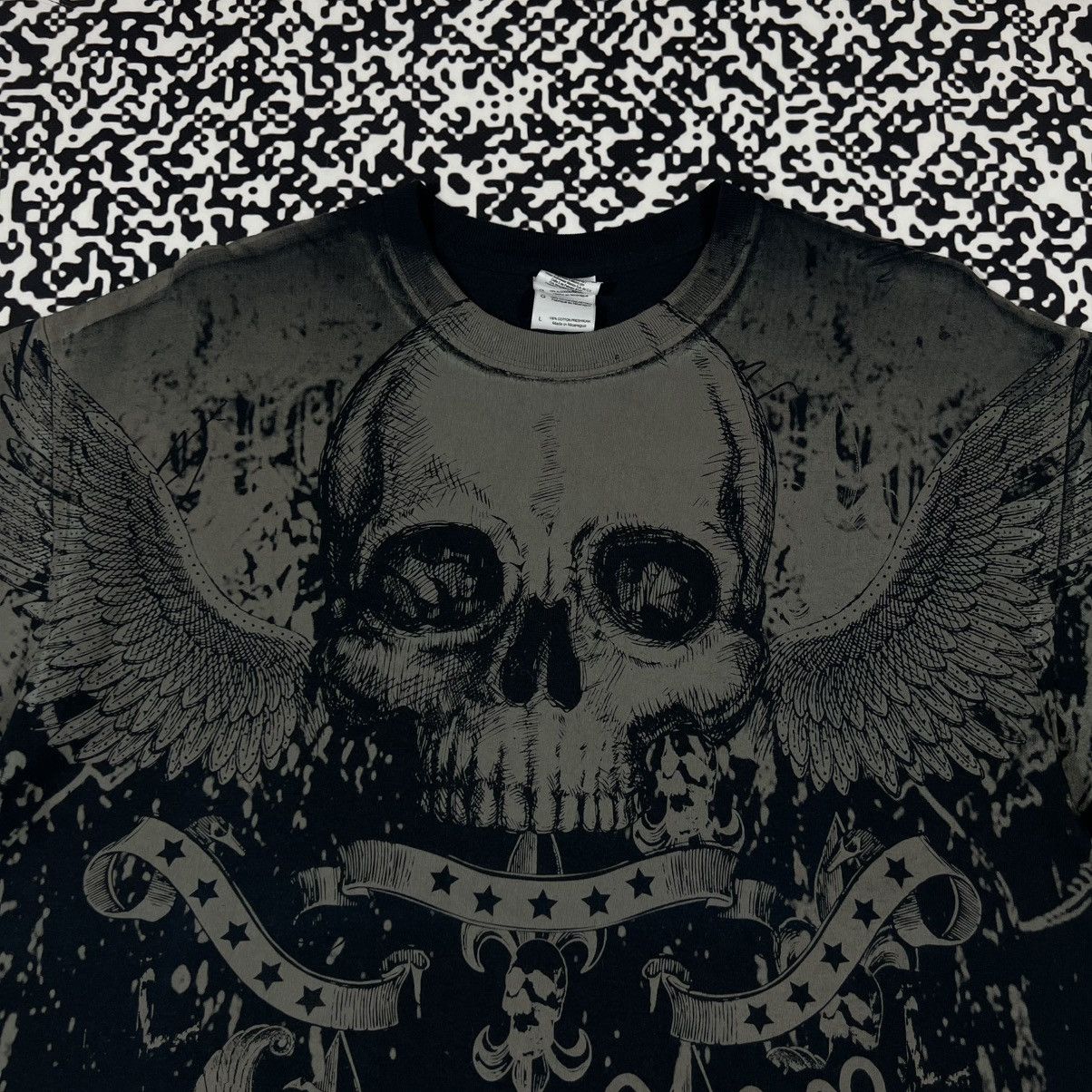 Affliction Vintage Y2K Affliction Skull Japanese Style Scarletts Tshirt Size US L / EU 52-54 / 3 - 7 Thumbnail