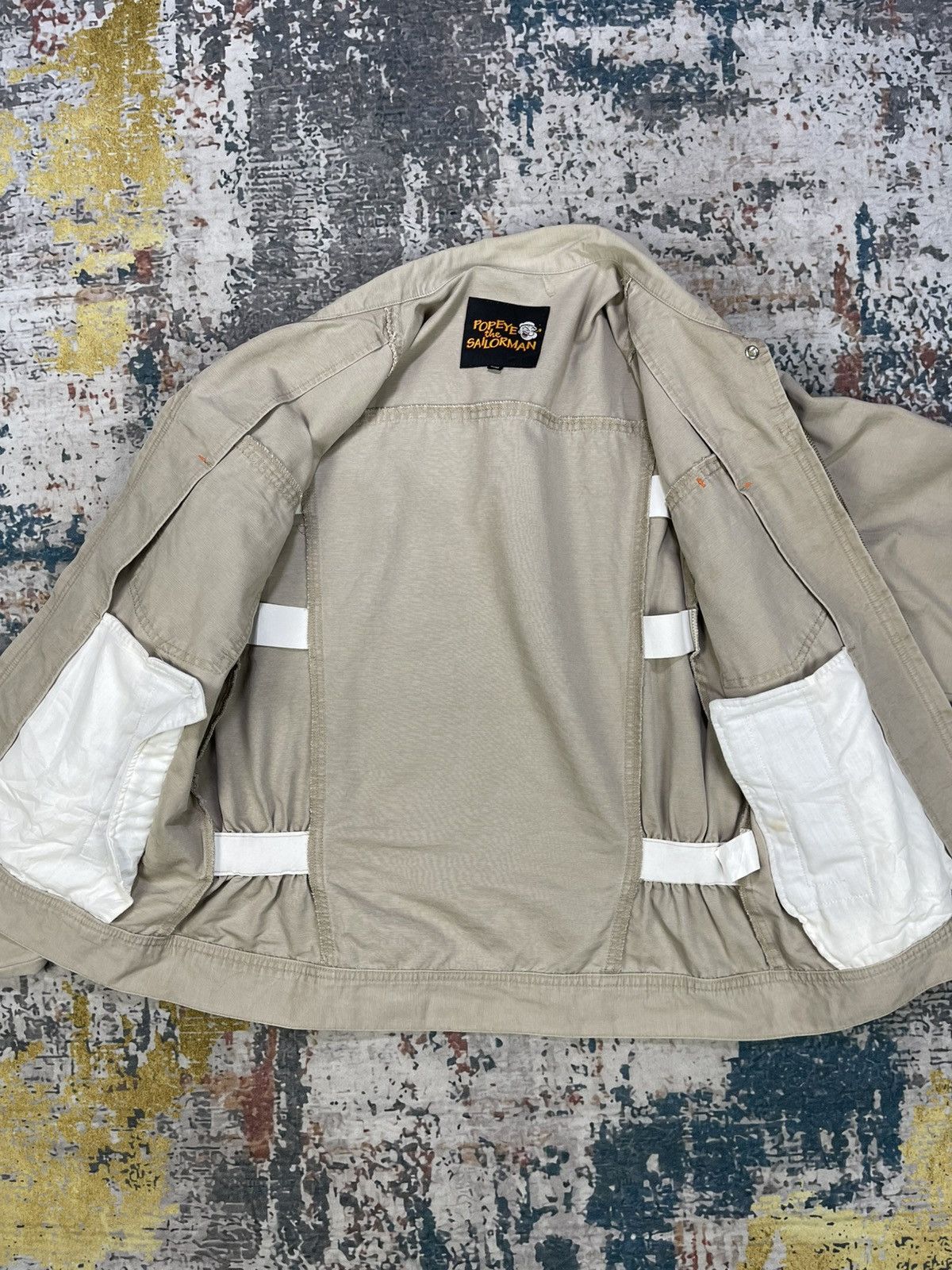 Japanese Brand Vtg Popeye The Sailorman Denim Work Jacket Size US L / EU 52-54 / 3 - 13 Thumbnail