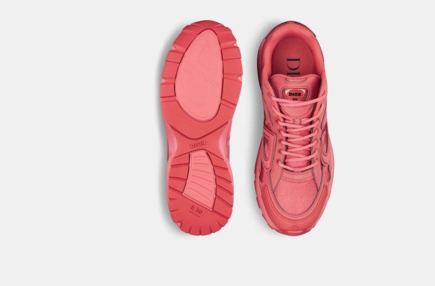 Dior × Stone Island o1w1db10325 3SN27 Low-Top Sneakers in Red Size US 10 / EU 43 - 4 Thumbnail