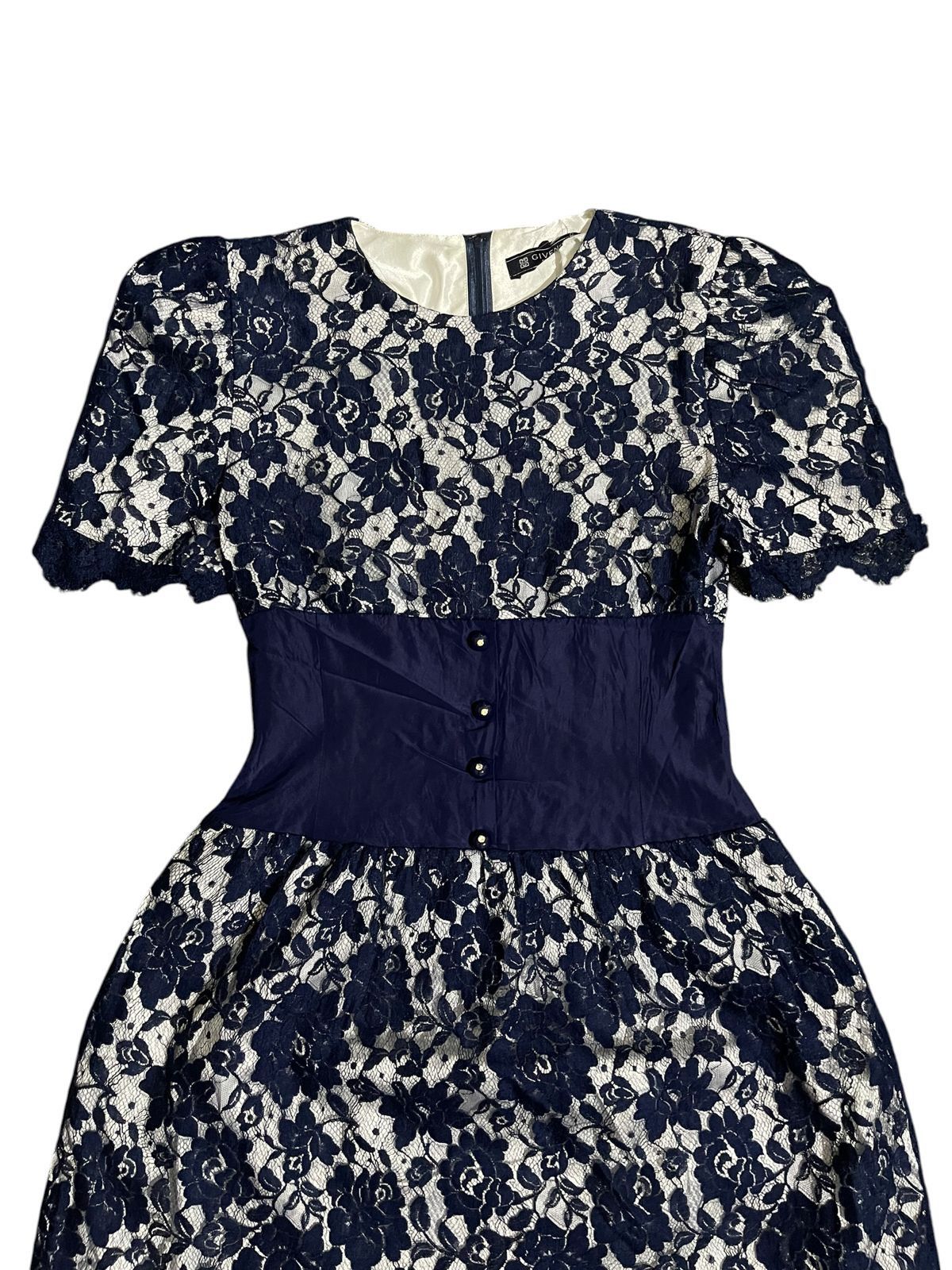 Givenchy Givenchy Hi Formal Archieve Floral Blue Maxi Dress Size M / US 6-8 / IT 42-44 - 3 Thumbnail