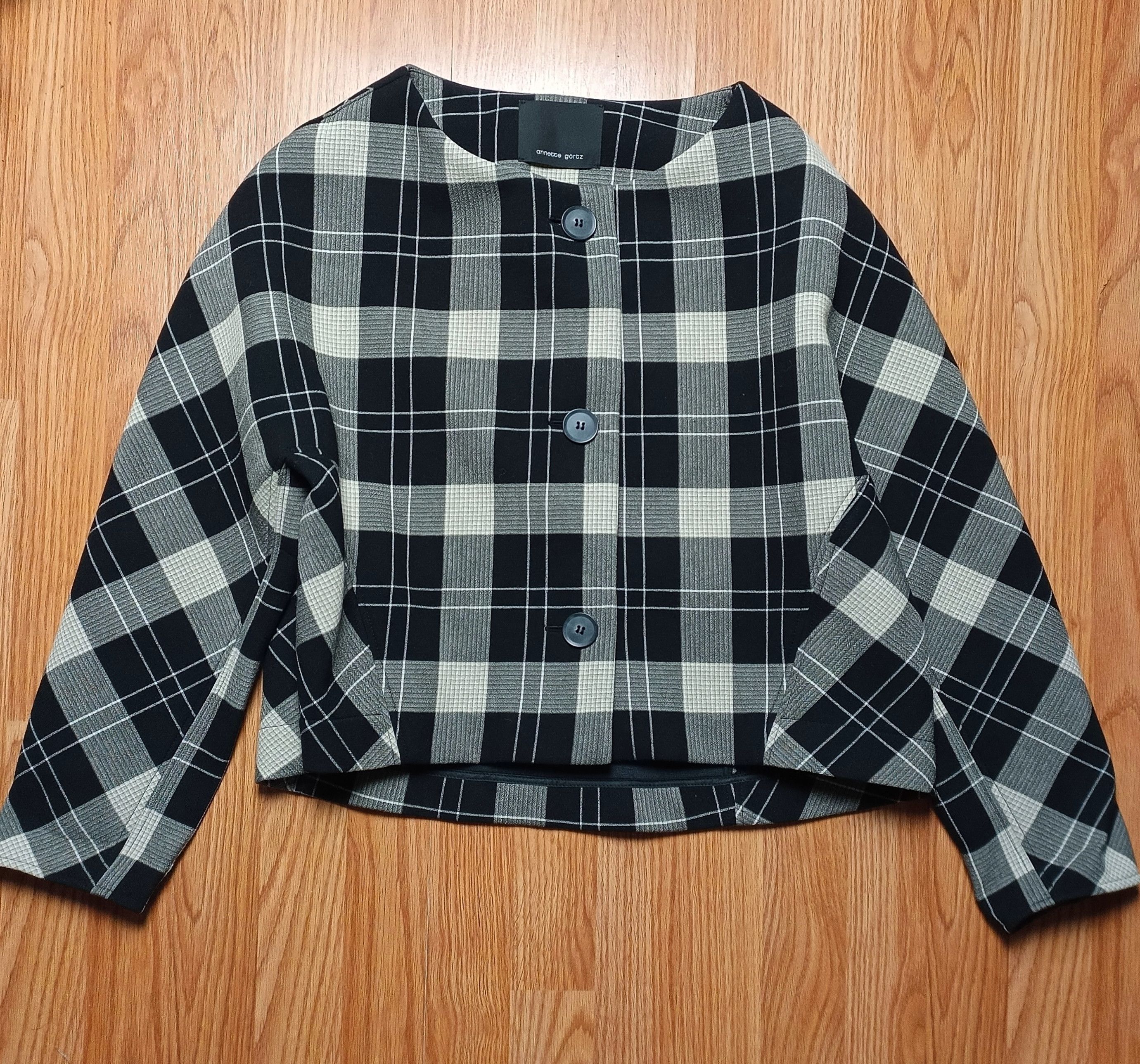 Annette Gortz Annette Gortz Paula Scuba Plaid Print Jacket Size L Size L / US 10 / IT 46 - 7 Thumbnail
