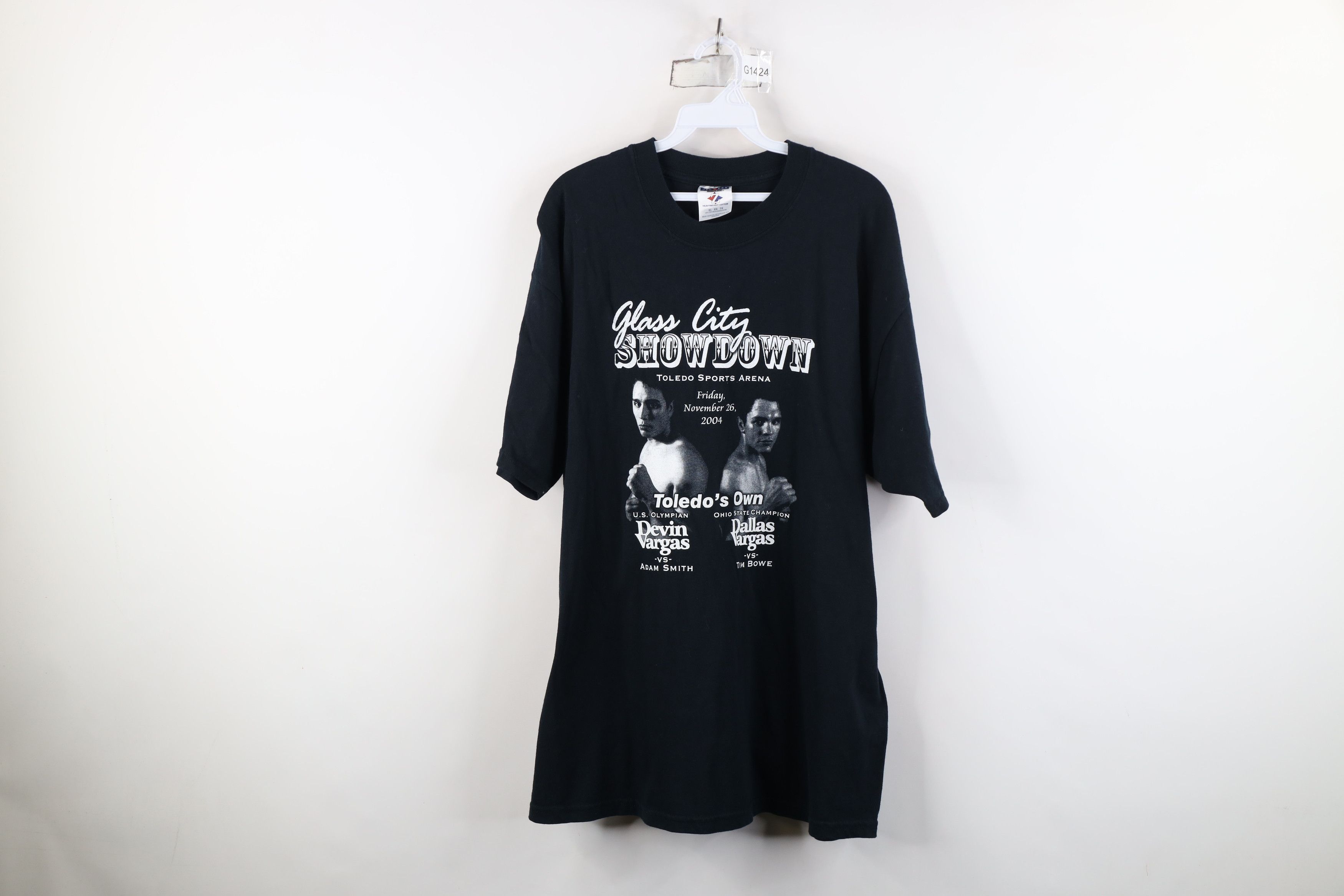 Vintage Vintage Y2K 2004 Vargas Glass City Showdown Boxing T-Shirt Size US XL / EU 56 / 4 - 1 Thumbnail