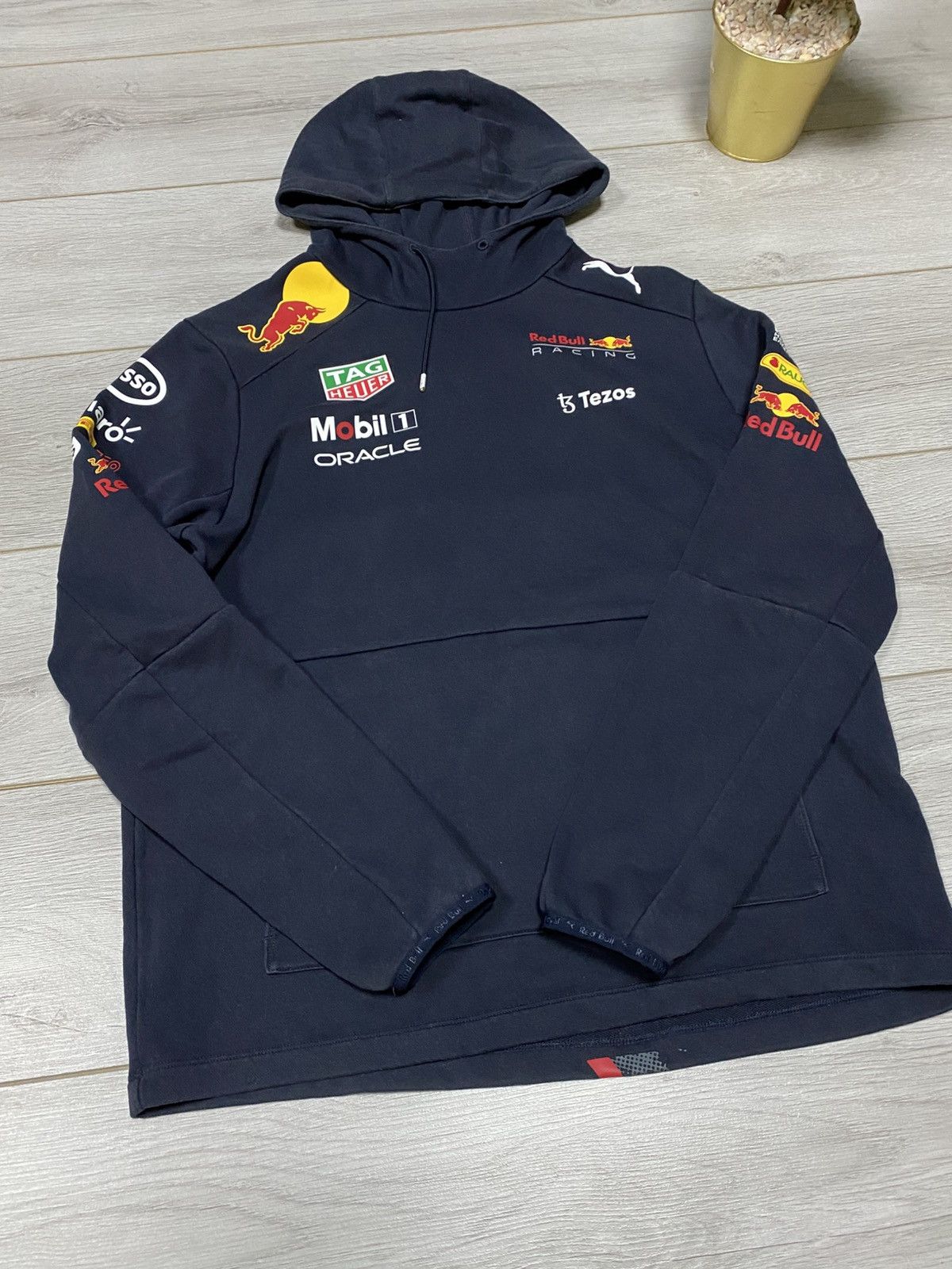 Puma Puma Red Bull vintage big logo zip hoodie Size US L / EU 52-54 / 3 - 5 Thumbnail