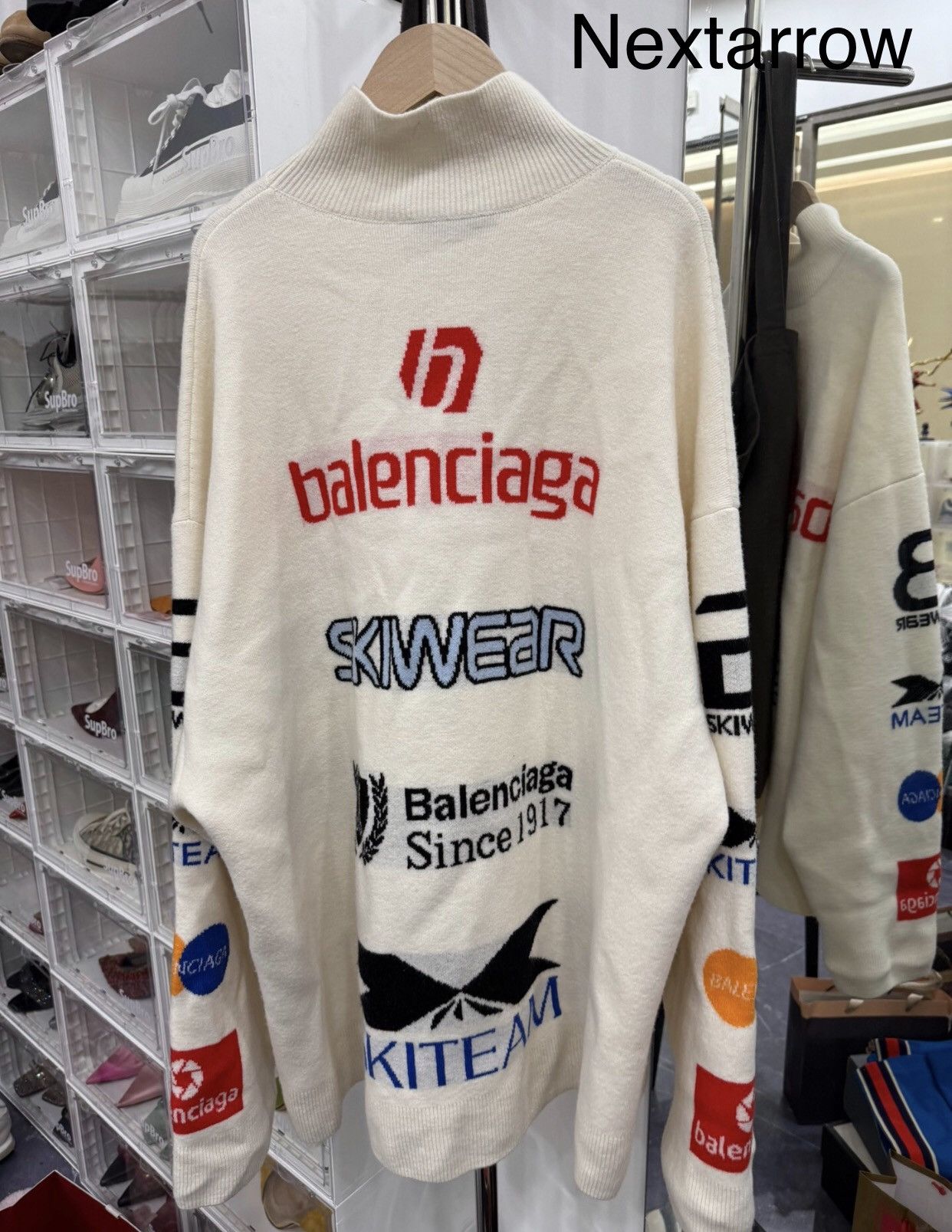Balenciaga Balenciaga FW24 SKIWEAR High Neck Long Sleeve Sweater 241 Size US XS / EU 42 / 0 - 2 Thumbnail