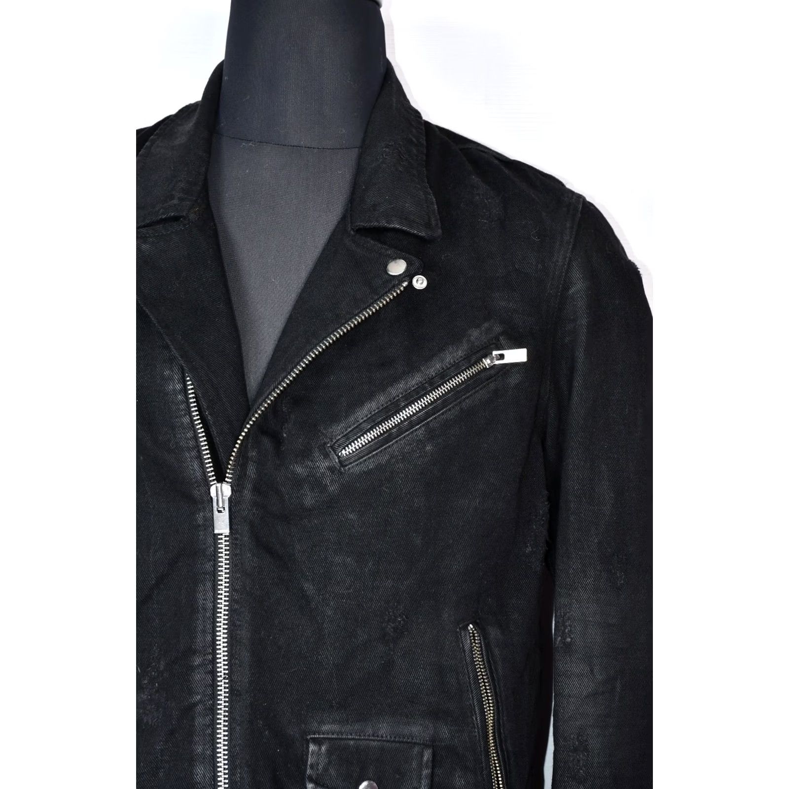 The Kooples The Kooples Jacket Biker Cotton Black L Mens Size US 33 - 2 Thumbnail