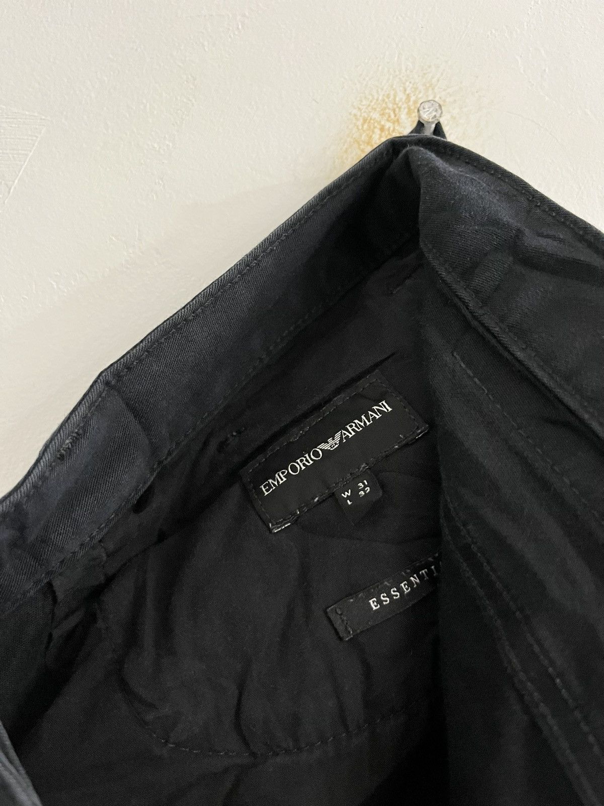 Emporio Armani Emporio Armani - Black Skinny Fit Pants 31 Size US 31 - 9 Thumbnail