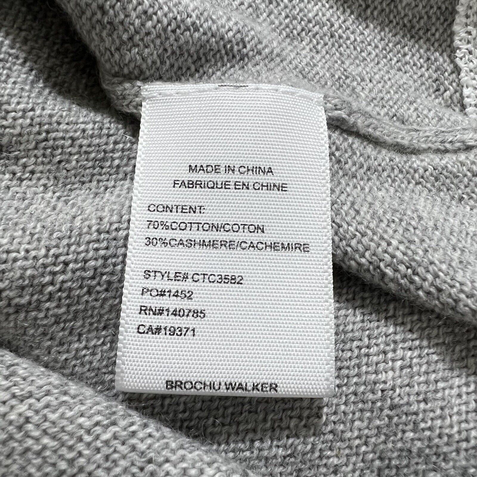 Brochu Walker Brochu Walker XS Cashmere Crewneck Sweater Vest Gray Size XS / US 0-2 / IT 36-38 - 4 Thumbnail