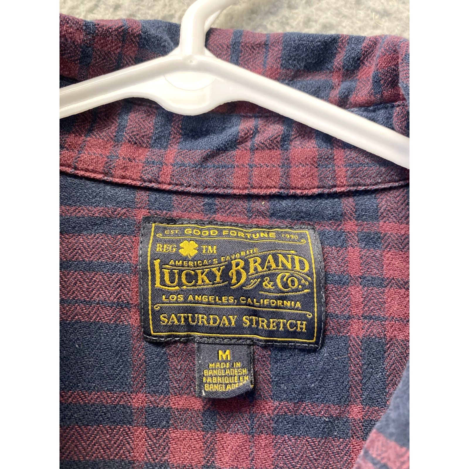 Lucky Brand LUCKY BRAND Men's Button-Up Shirt Long Sleeve Plaid Multicolor M Size US M / EU 48-50 / 2 - 4 Thumbnail