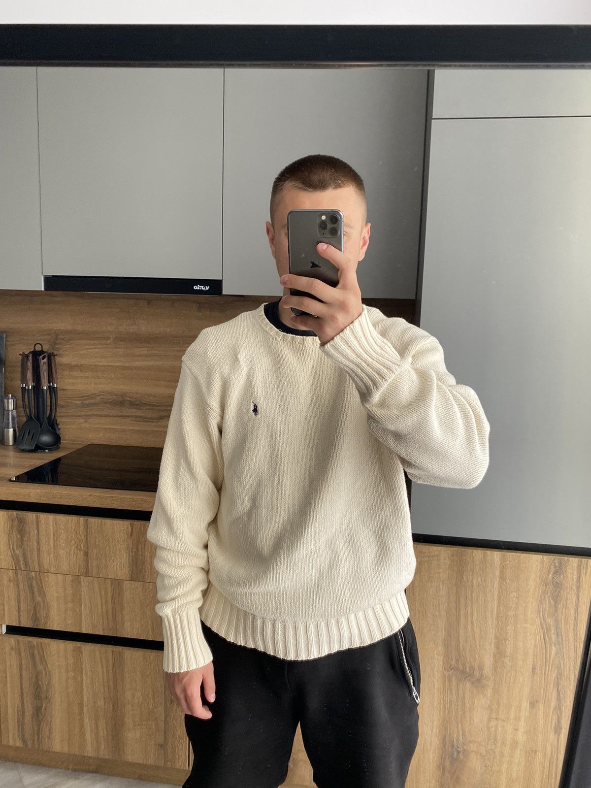 Polo Ralph Lauren Vintage Polo Ralph Lauren RL Beige Knitted Sweater Size US L / EU 52-54 / 3 - 3 Thumbnail