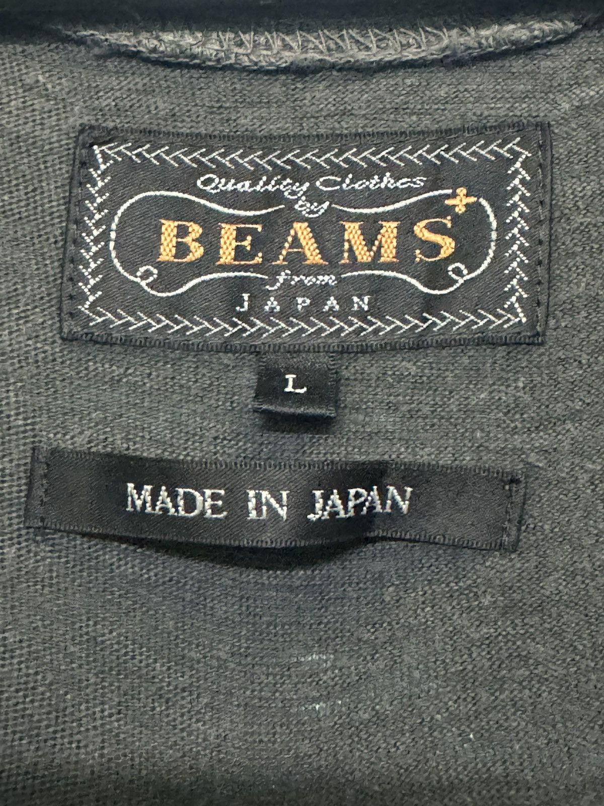 Beams Plus × Deluxeware × Japanese Brand 💥 BEAMS JAPAN DISTRESS SUNFADED V-NECK PLAIN TEE Size US L / EU 52-54 / 3 - 7 Thumbnail
