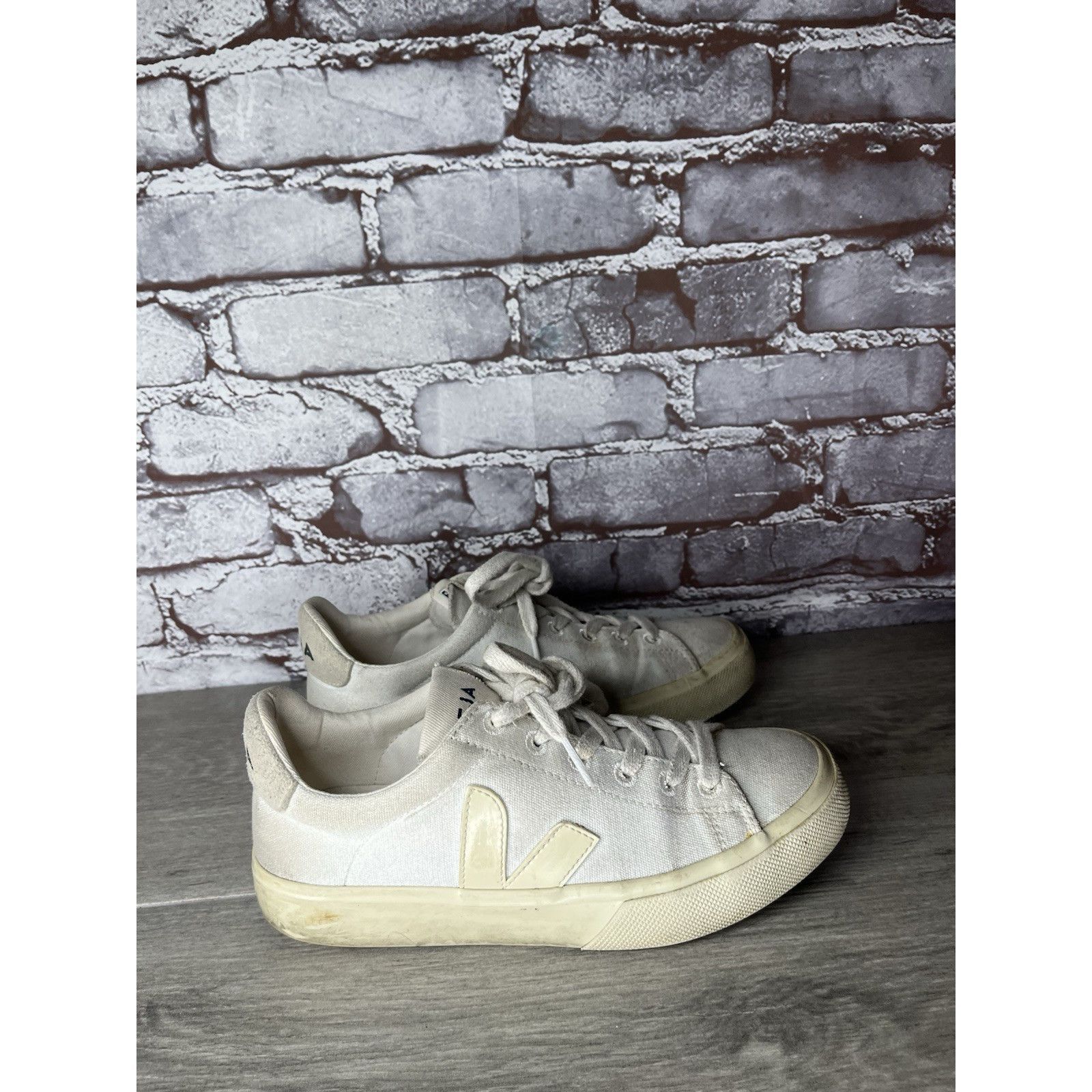 Veja Veja Campo Canvas White Low Top Fashion Sneakers Comfort Cas Size US 6 / IT 36 - 16 Thumbnail