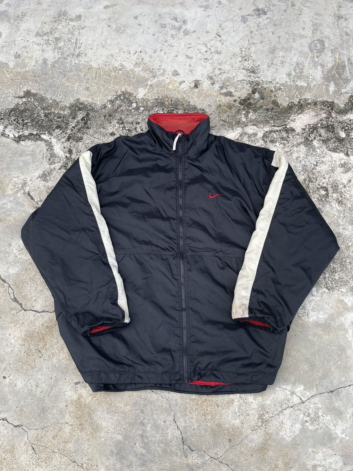 Nike Vintage 90s Nike Basketball Zipper Jacket Tracktop Oversized Size US XXL / EU 58 / 5 - 1 Thumbnail