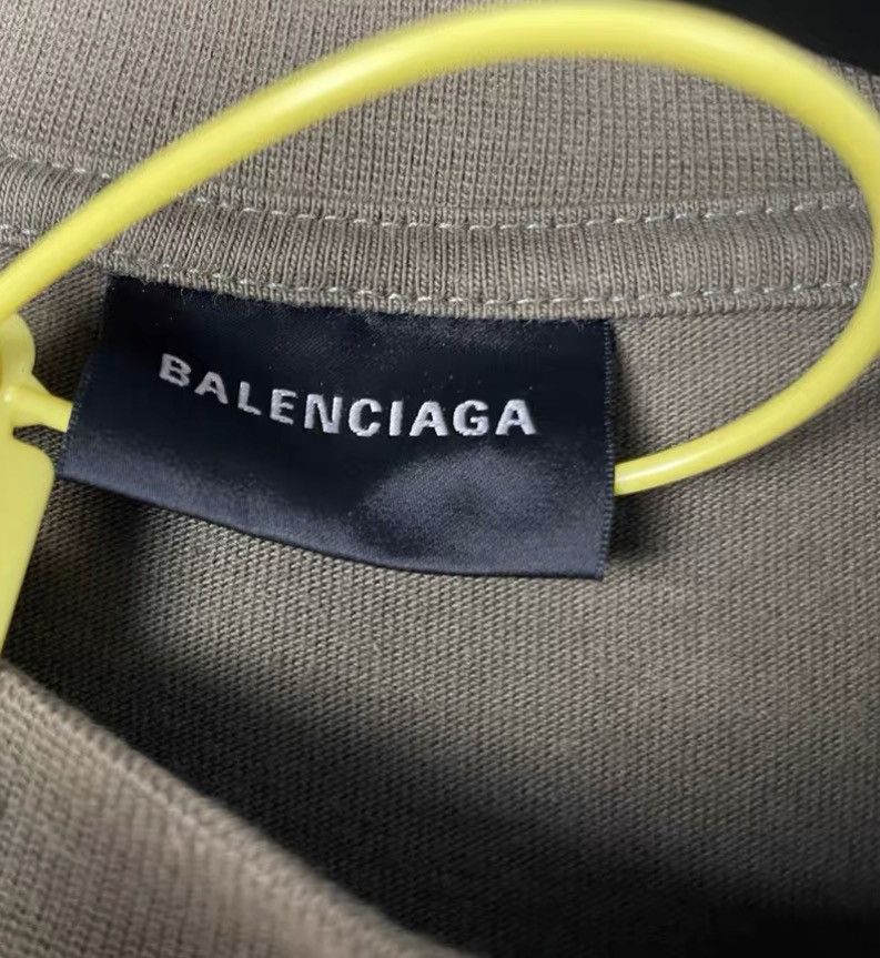 Balenciaga Balenciaga Embroidered Wave Logo Short Sleeve T‑shirt J31 Size US XS / EU 42 / 0 - 6 Thumbnail