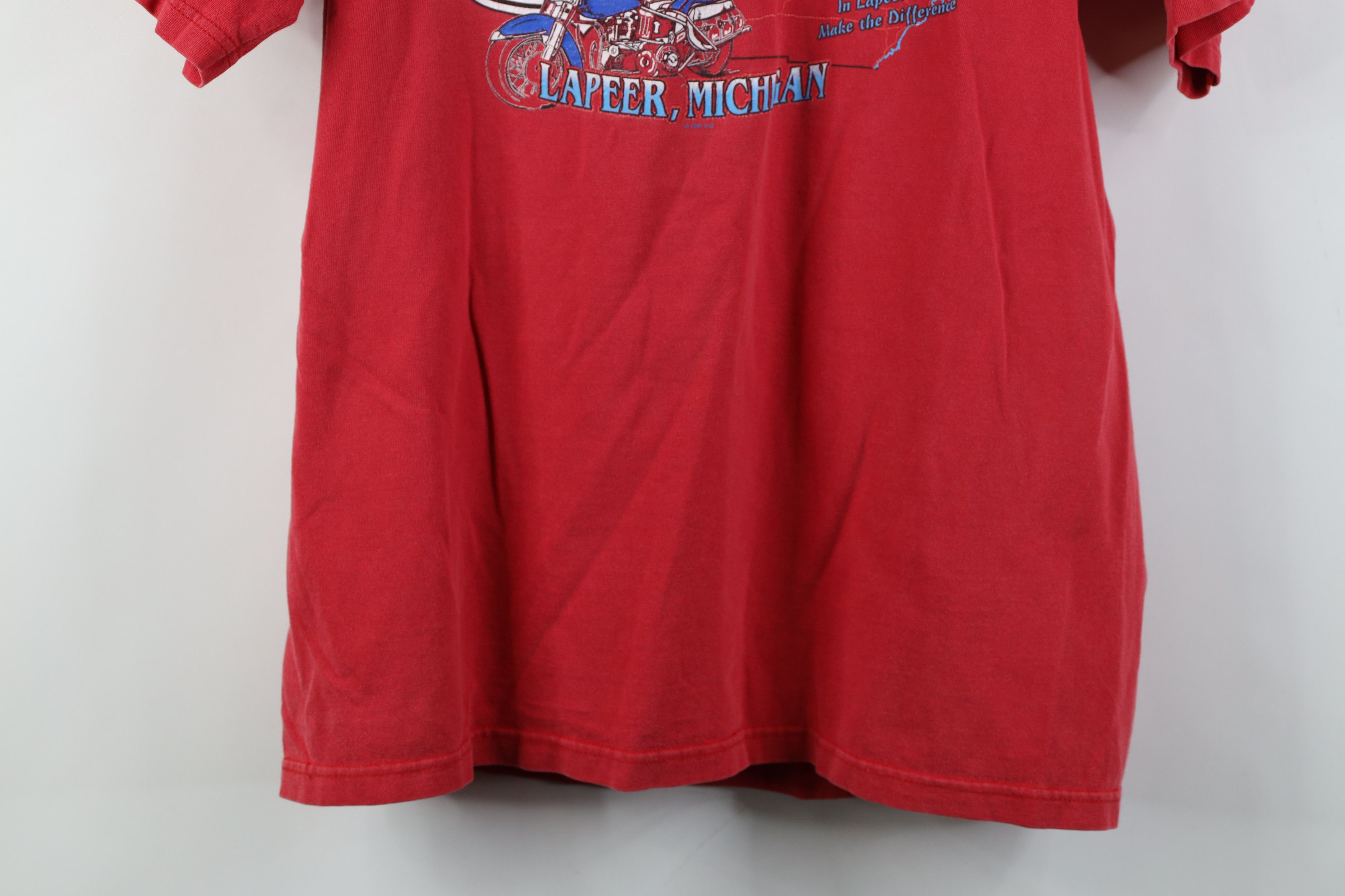 Harley Davidson Vintage 90s Harley Davidson Short Sleeve T-Shirt Red USA Size US L / EU 52-54 / 3 - 15 Thumbnail