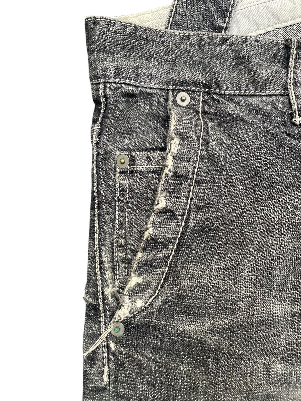 Yohji Yamamoto Against All Risk Distresed Jeans Size US 35 - 6 Thumbnail