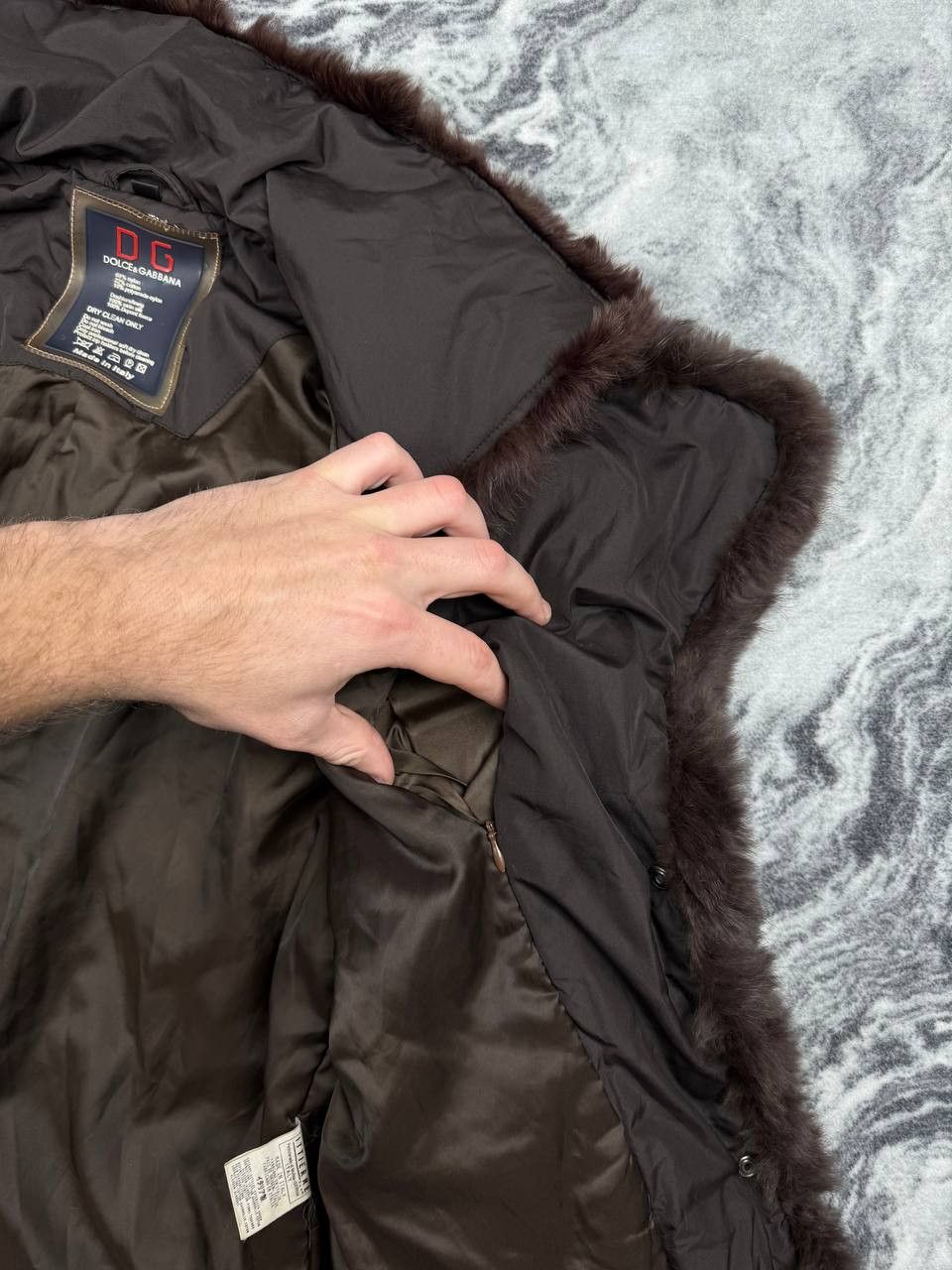 Dolce & Gabbana Vintage Dolce & Gabbana Jacket Real Fur Y2K Size XXL / US 16-18 / IT 52-54 - 11 Thumbnail